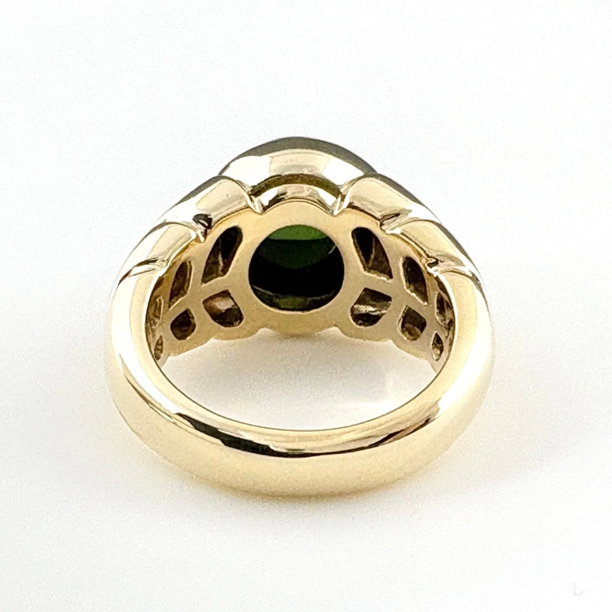 Band Ring 18K Yellow Gold with Tourmaline - Image 4