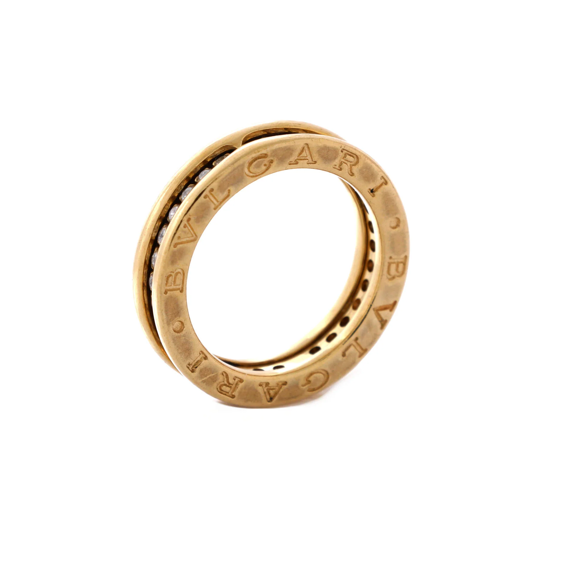 B.Zero1 One Band Ring 18K Yellow Gold and Diamonds - Image 3
