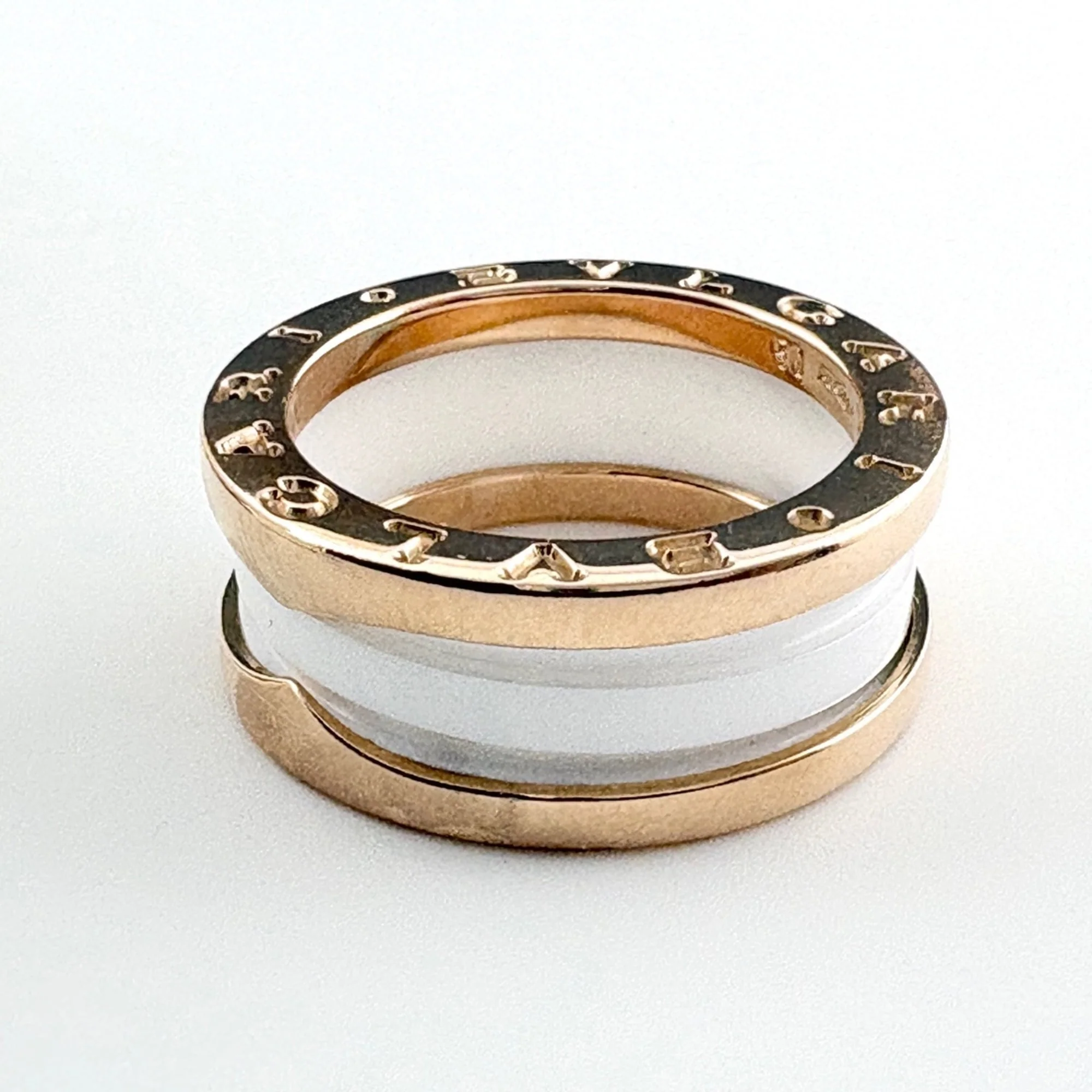 B.Zero1 Ring 18K Rose Gold and Ceramic - Image 3
