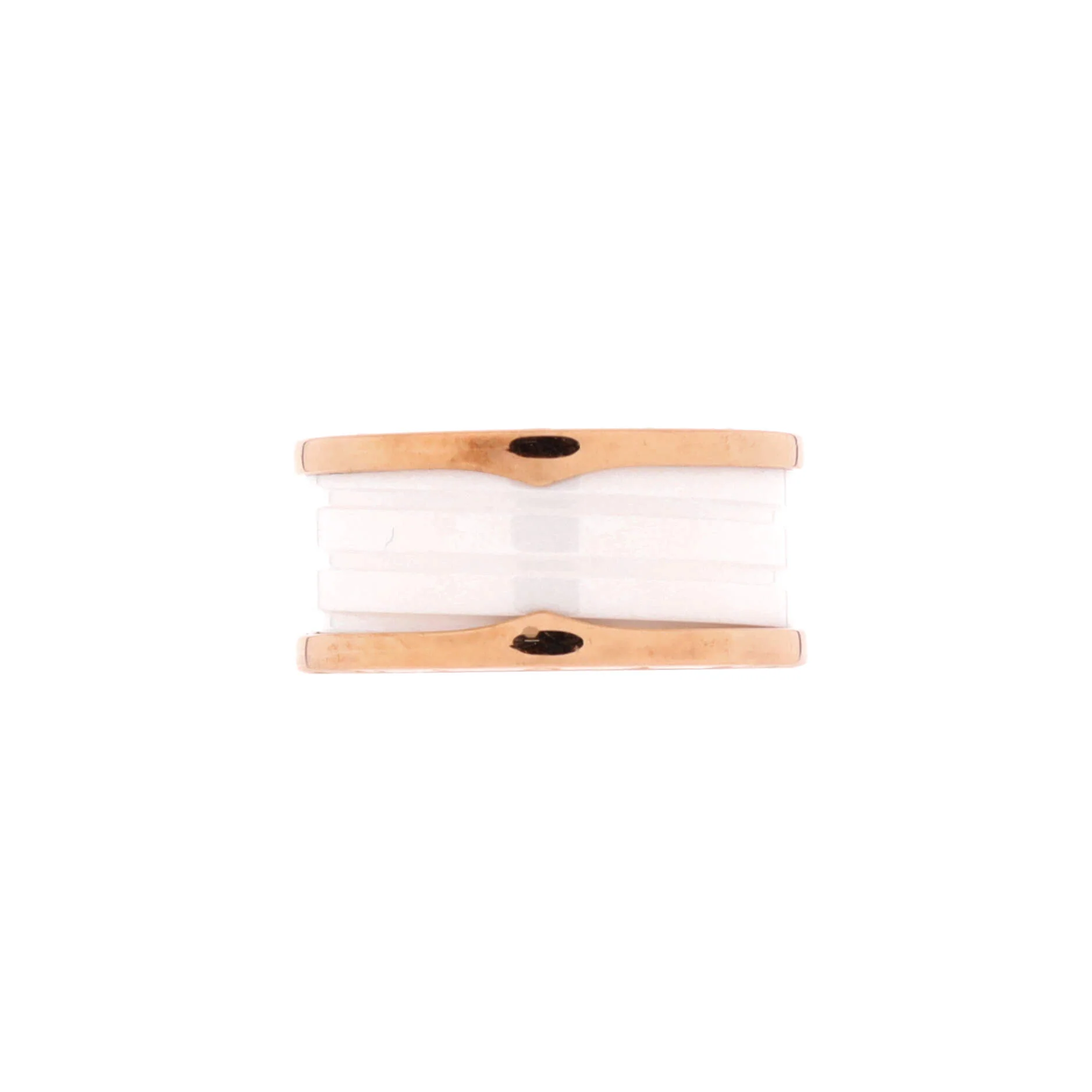 B.Zero1 Three Band Ring 18K Rose Gold and Ceramic