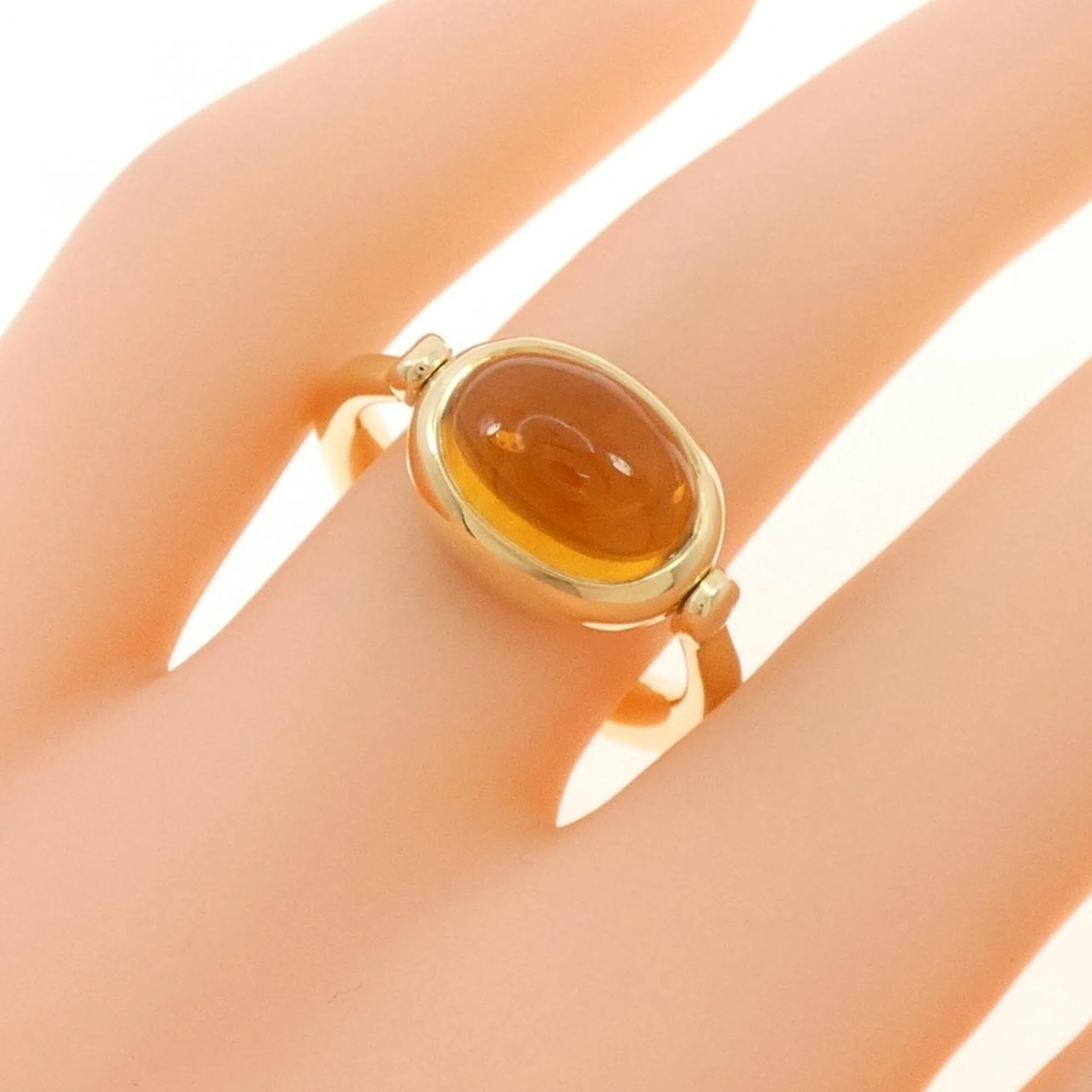 Ring 18K Yellow Gold with Citrine - Image 5