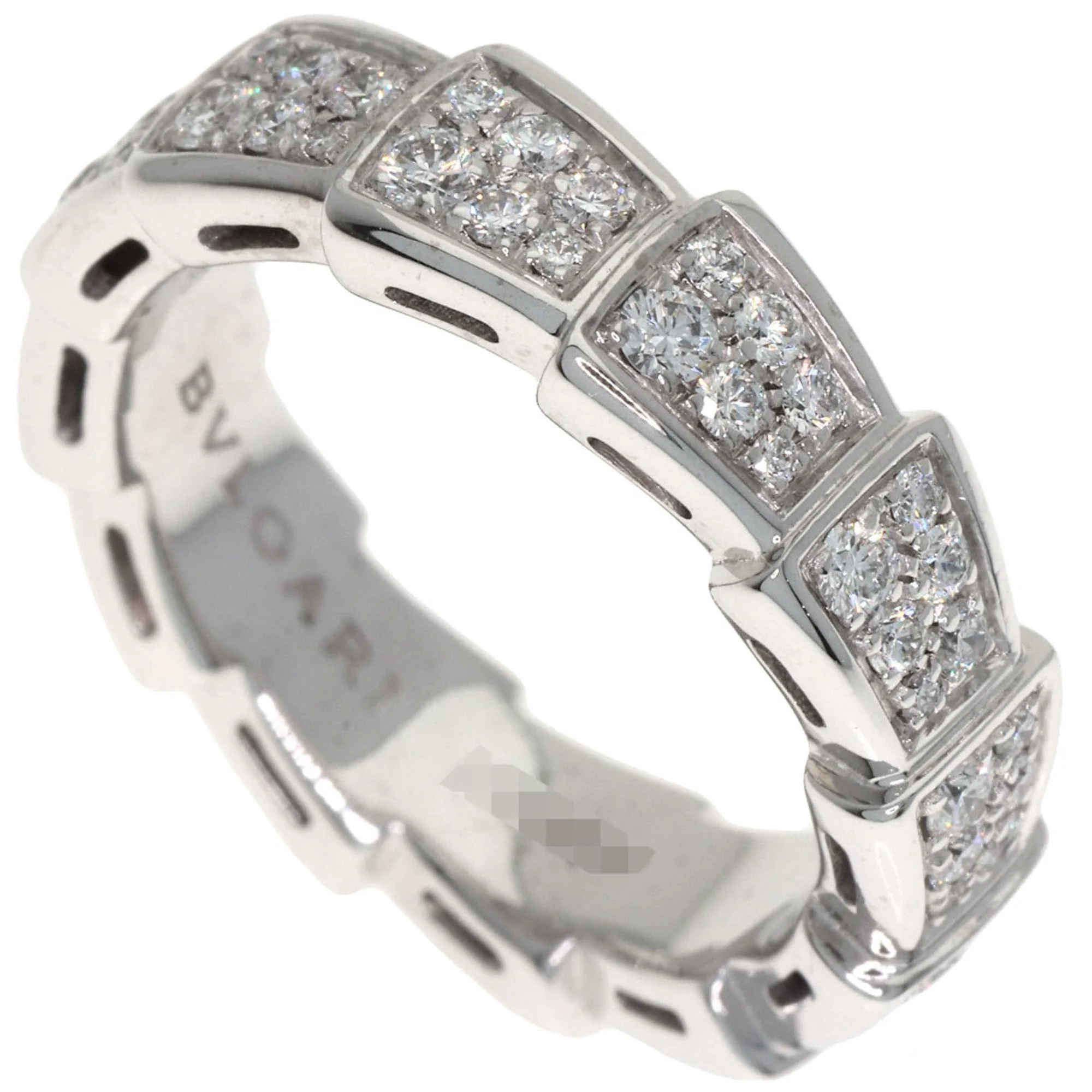 Serpenti Ring 18K White Gold with Diamonds