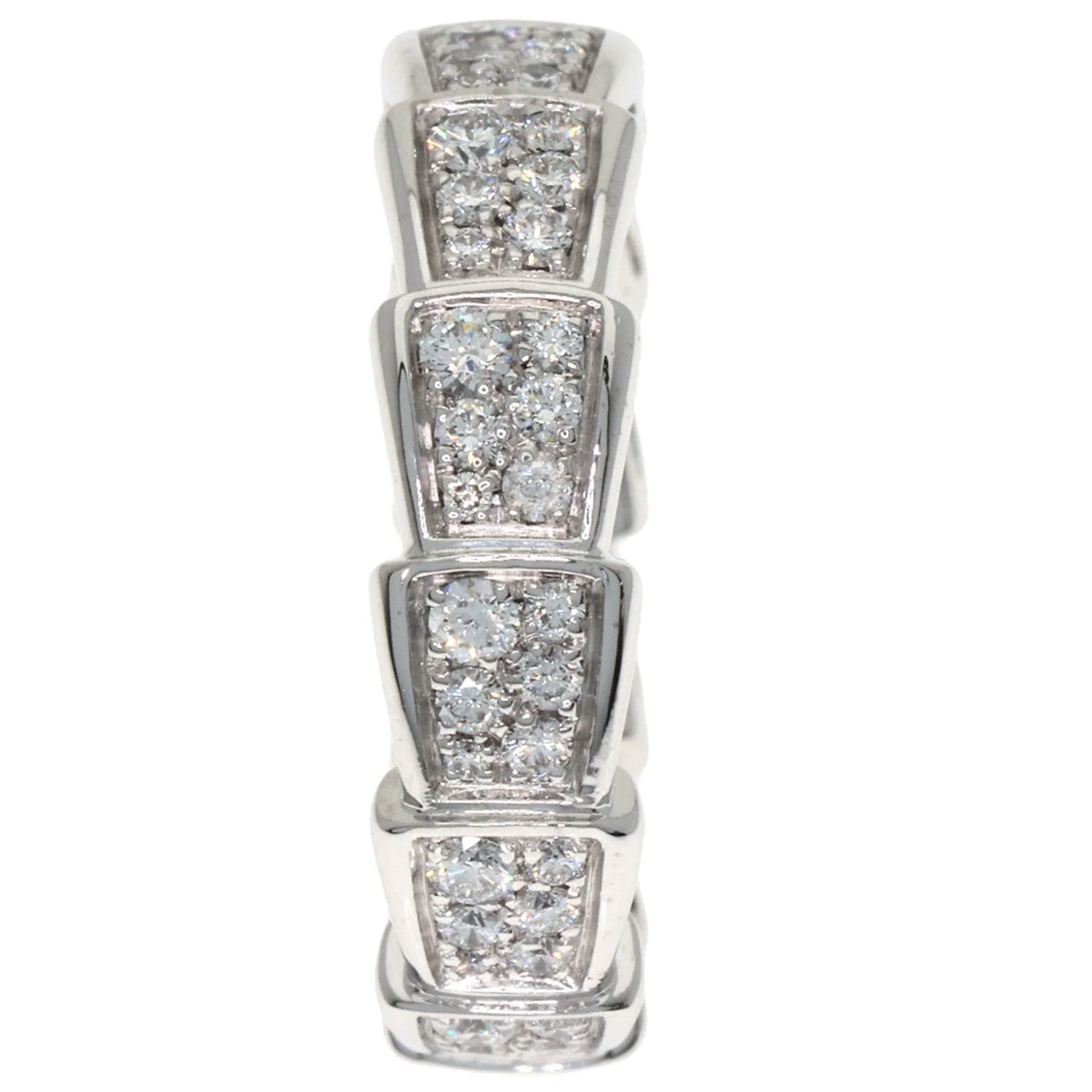 Serpenti Ring 18K White Gold with Diamonds - Image 3