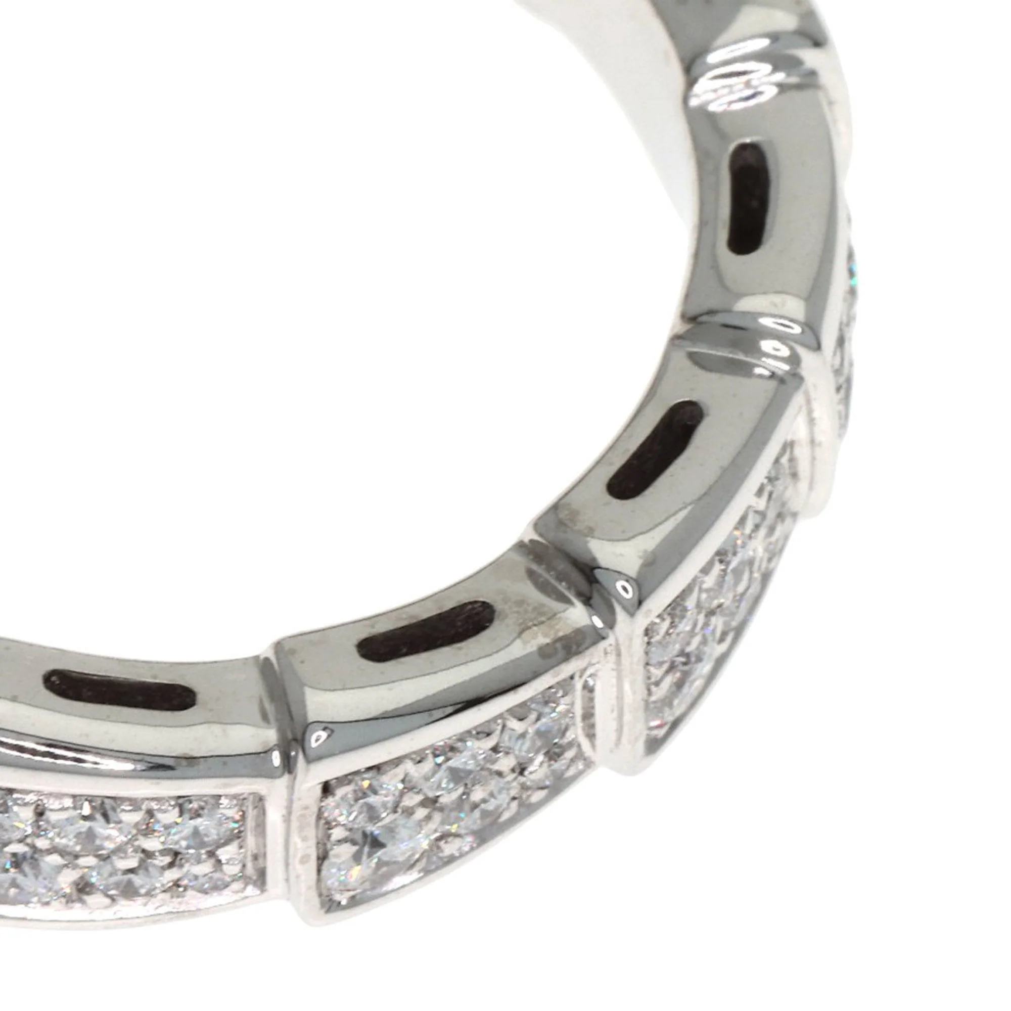 Serpenti Ring 18K White Gold with Diamonds - Image 8