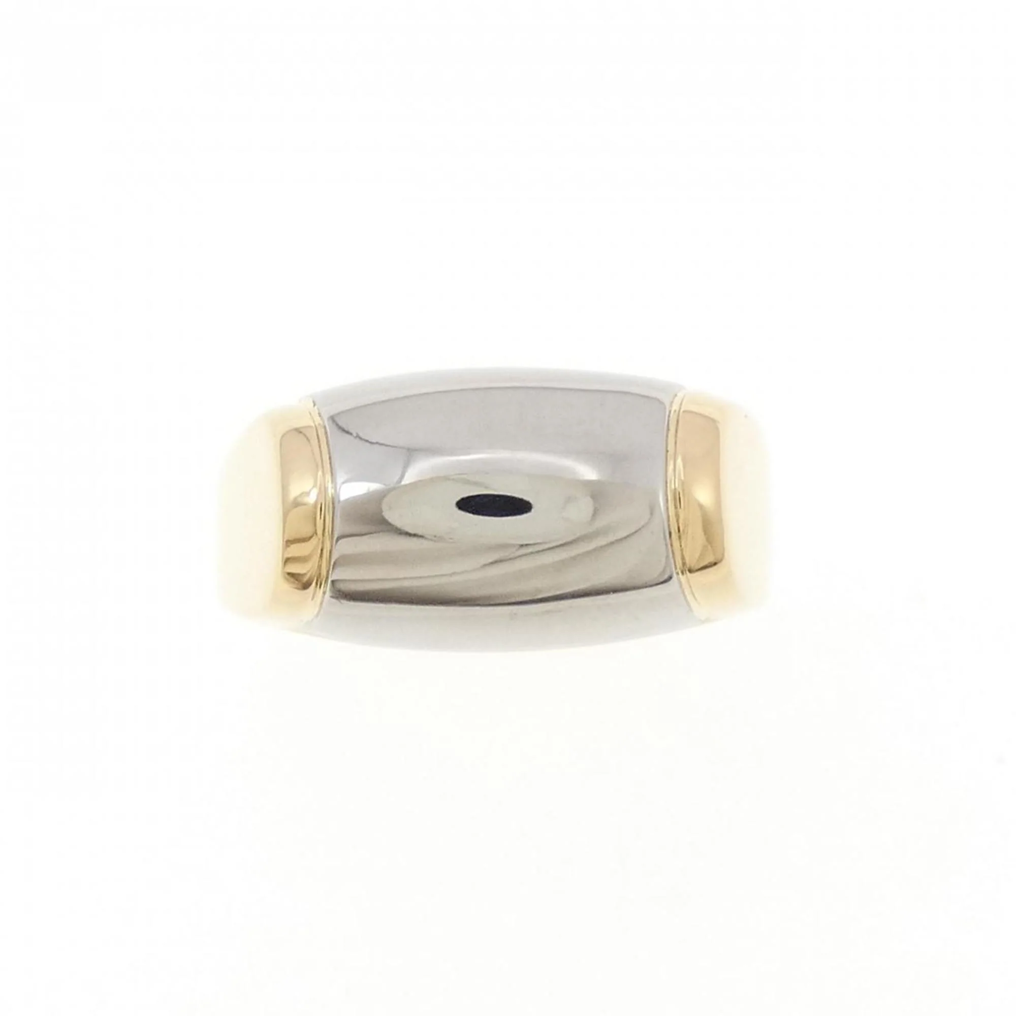 Tronchetto Ring Stainless Steel and 18K Yellow Gold - Image 2