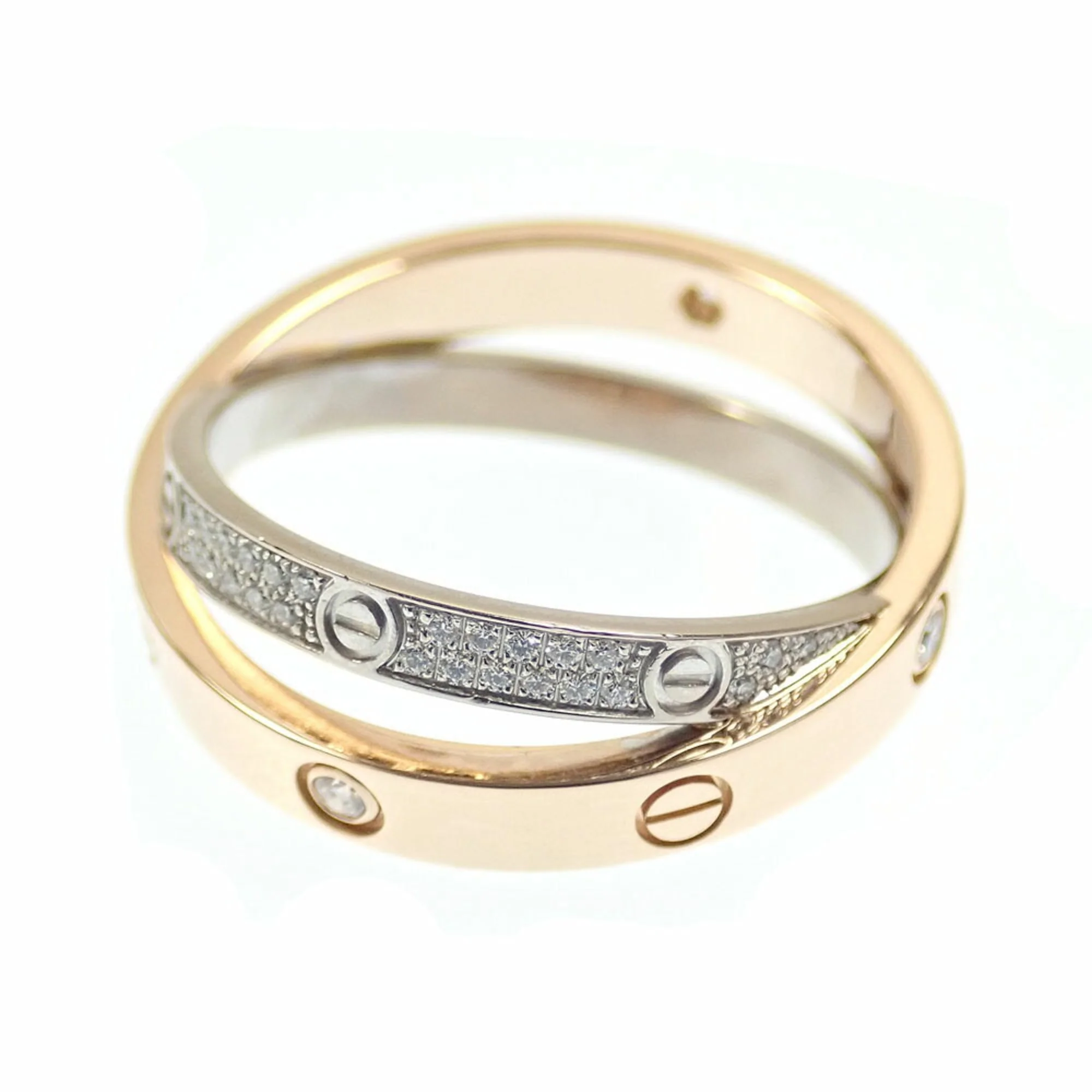Band Ring 18K White Gold and 18K Yellow Gold - Image 2