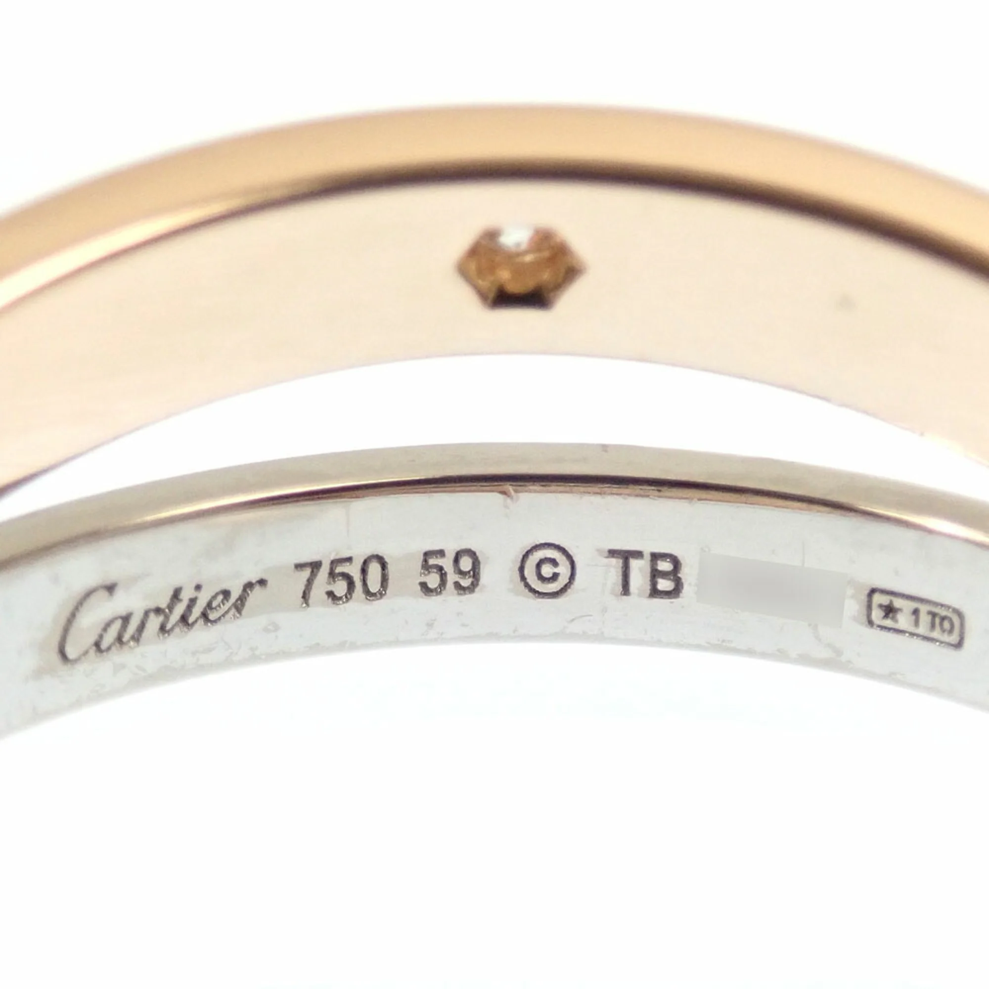 Band Ring 18K White Gold and 18K Yellow Gold - Image 4