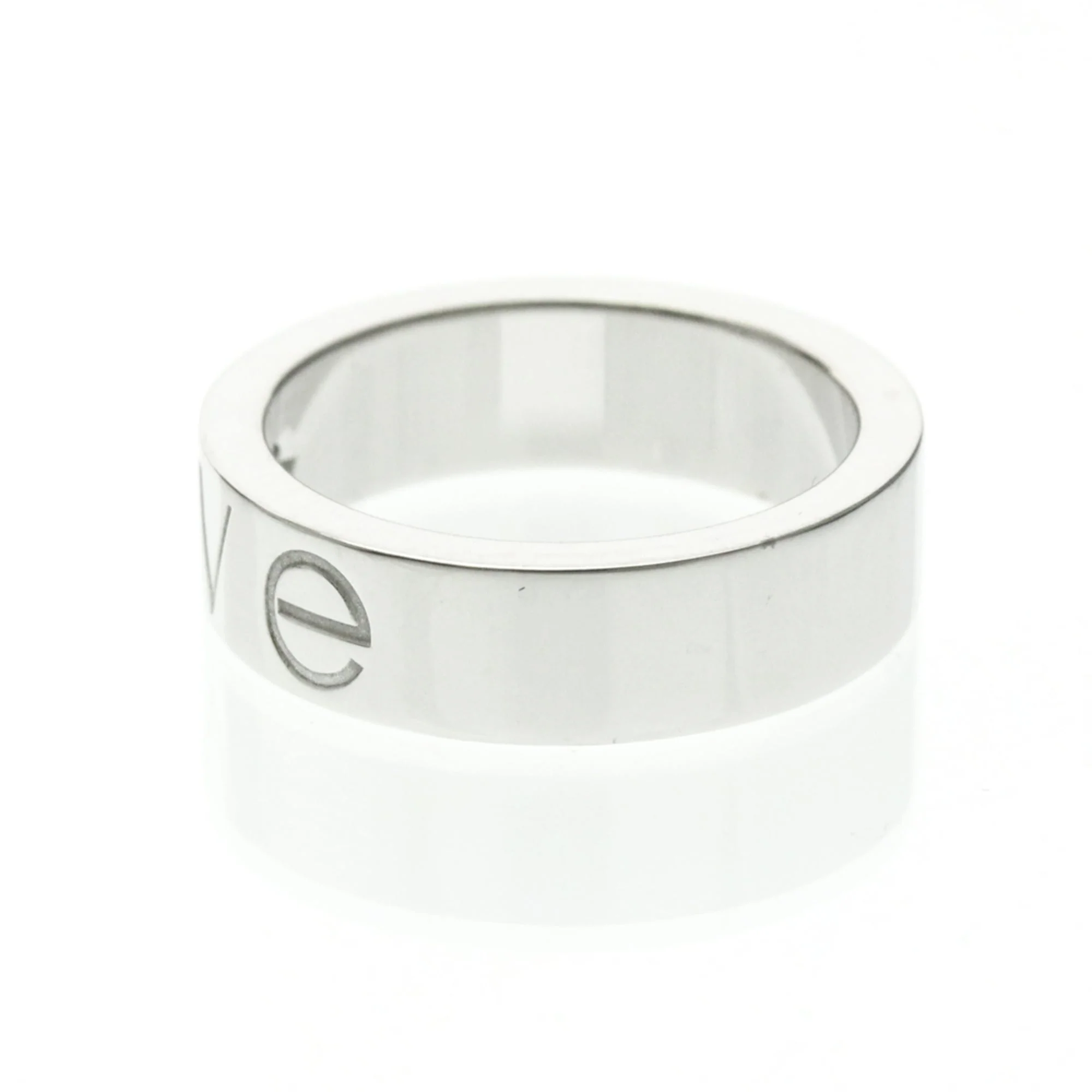 Band Ring 18K White Gold with Diamond - Image 2