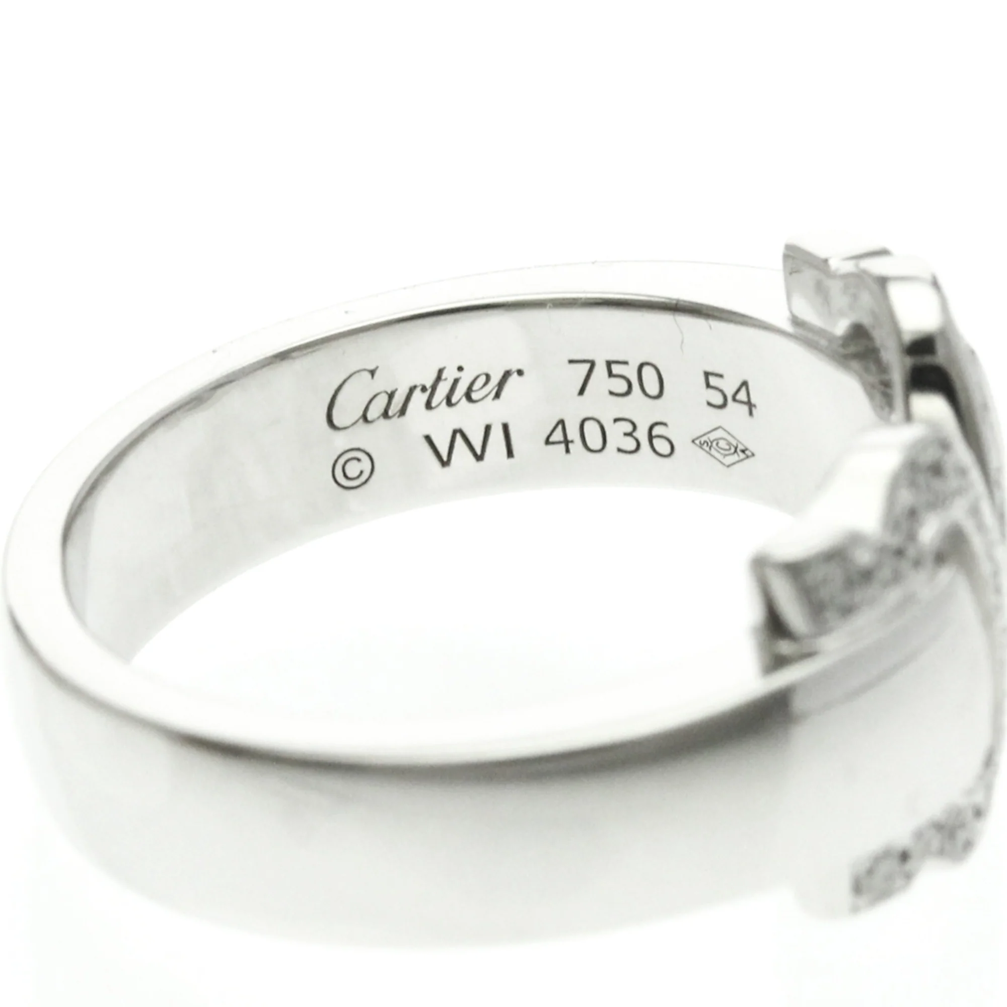 Band Ring 18K White Gold with Diamond - Image 8