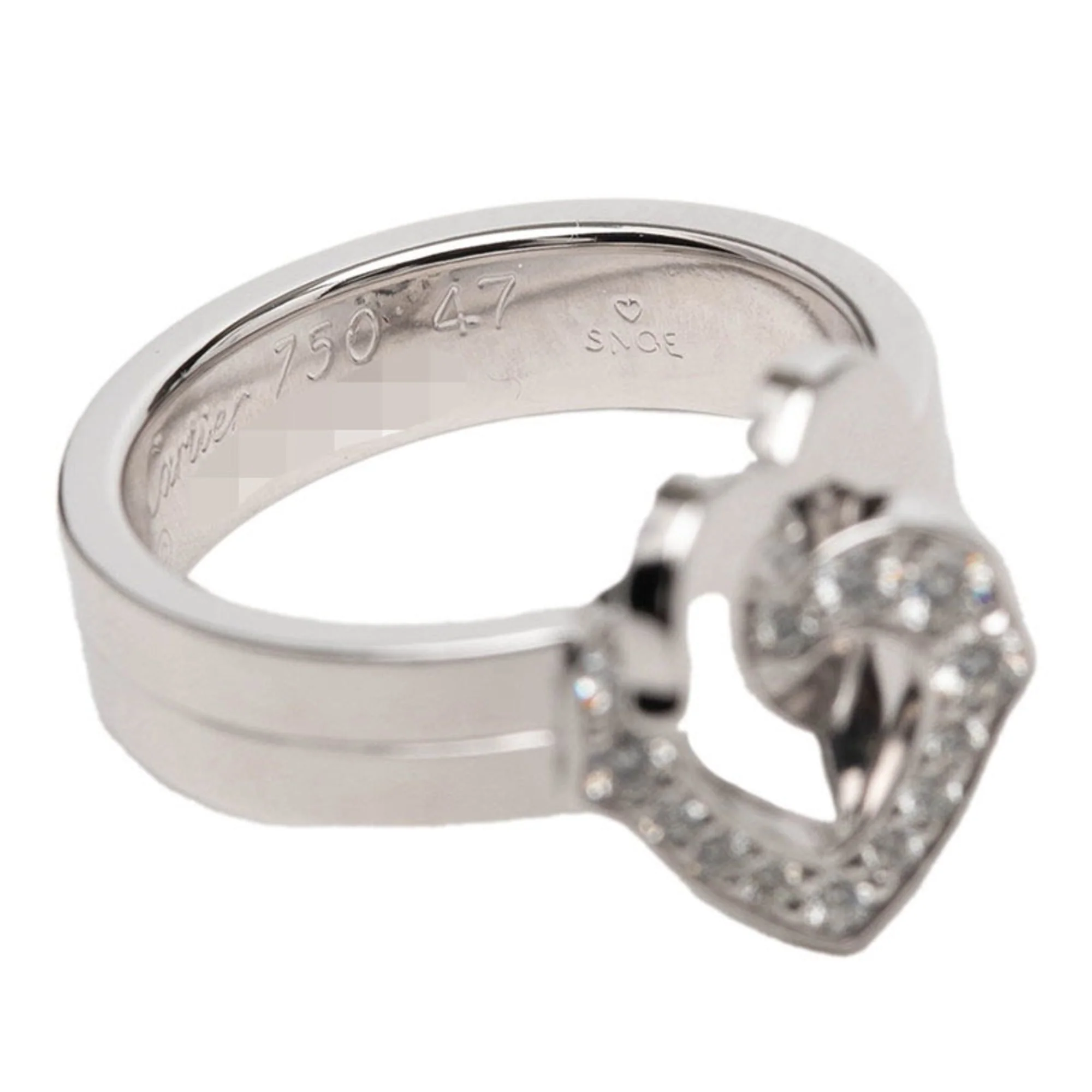 Band Ring 18K White Gold With Diamond - Image 5