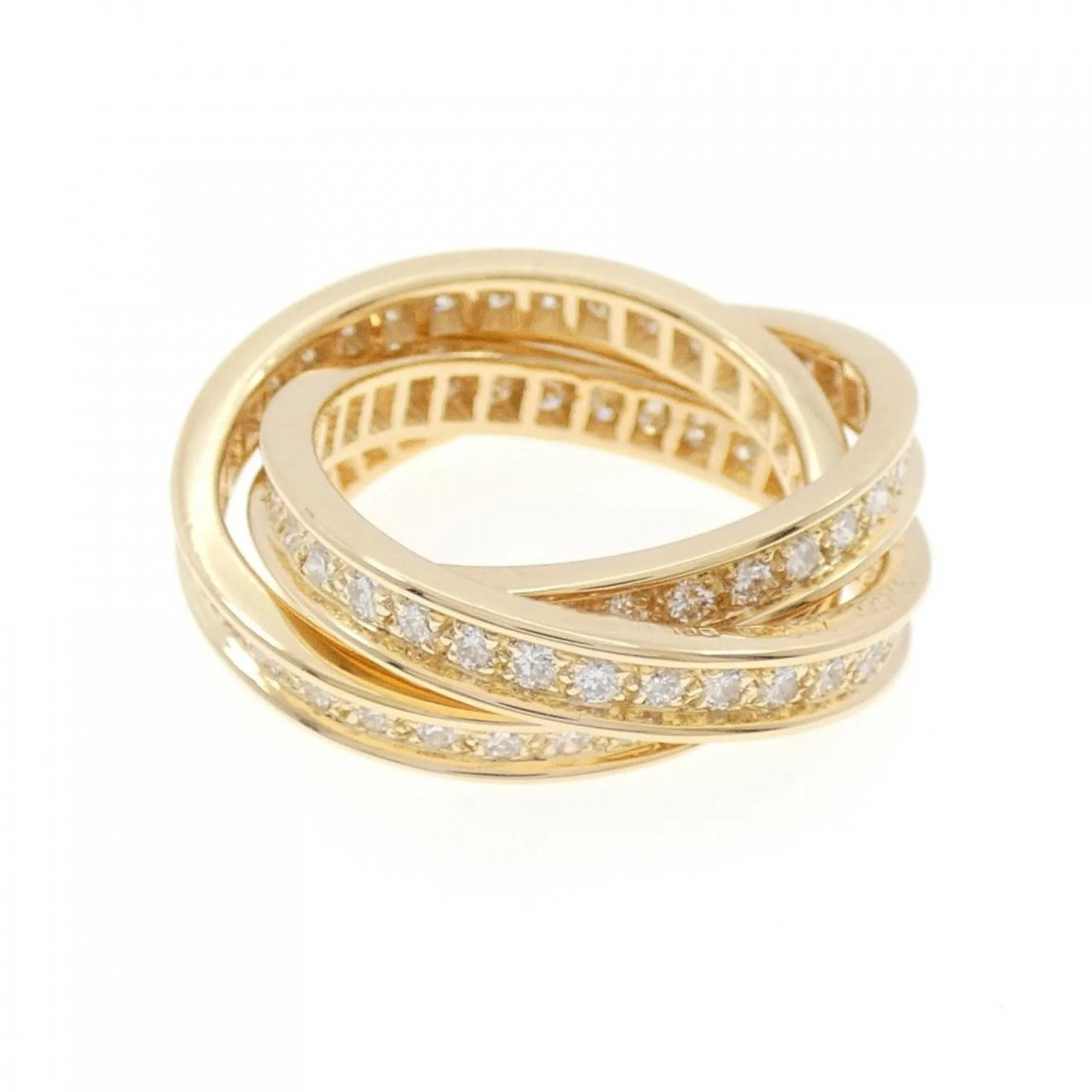 Band Ring 18K Yellow Gold with Diamond