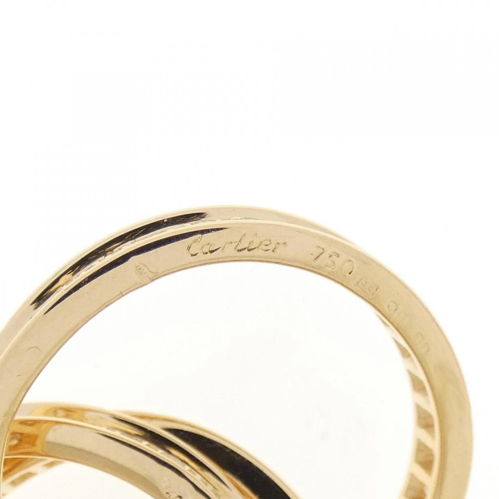 Band Ring 18K Yellow Gold with Diamond - Image 4