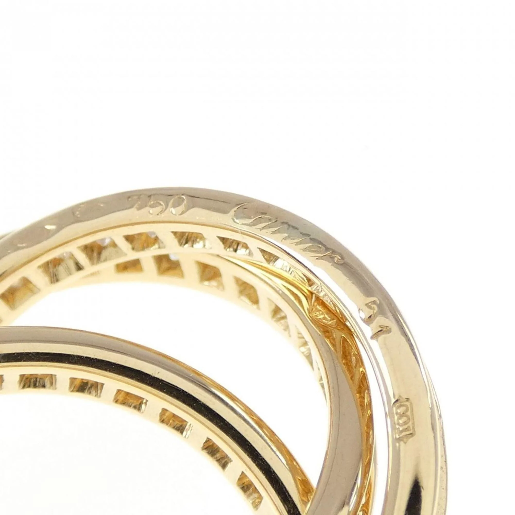 Band Ring 18K Yellow Gold with Diamond - Image 4