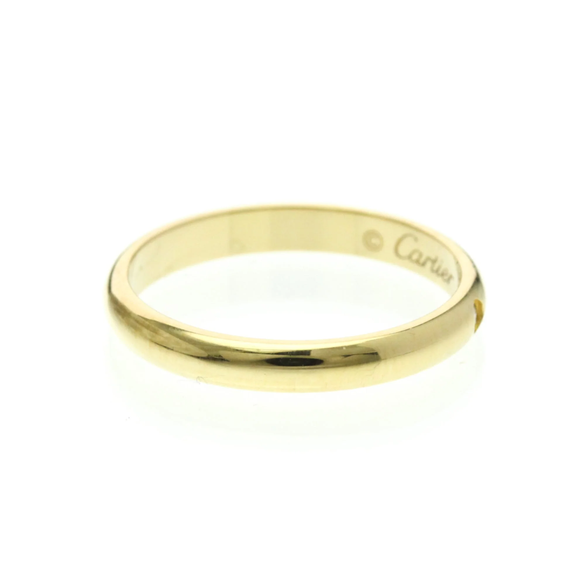 Band Ring 18K Yellow Gold with Diamond - Image 4
