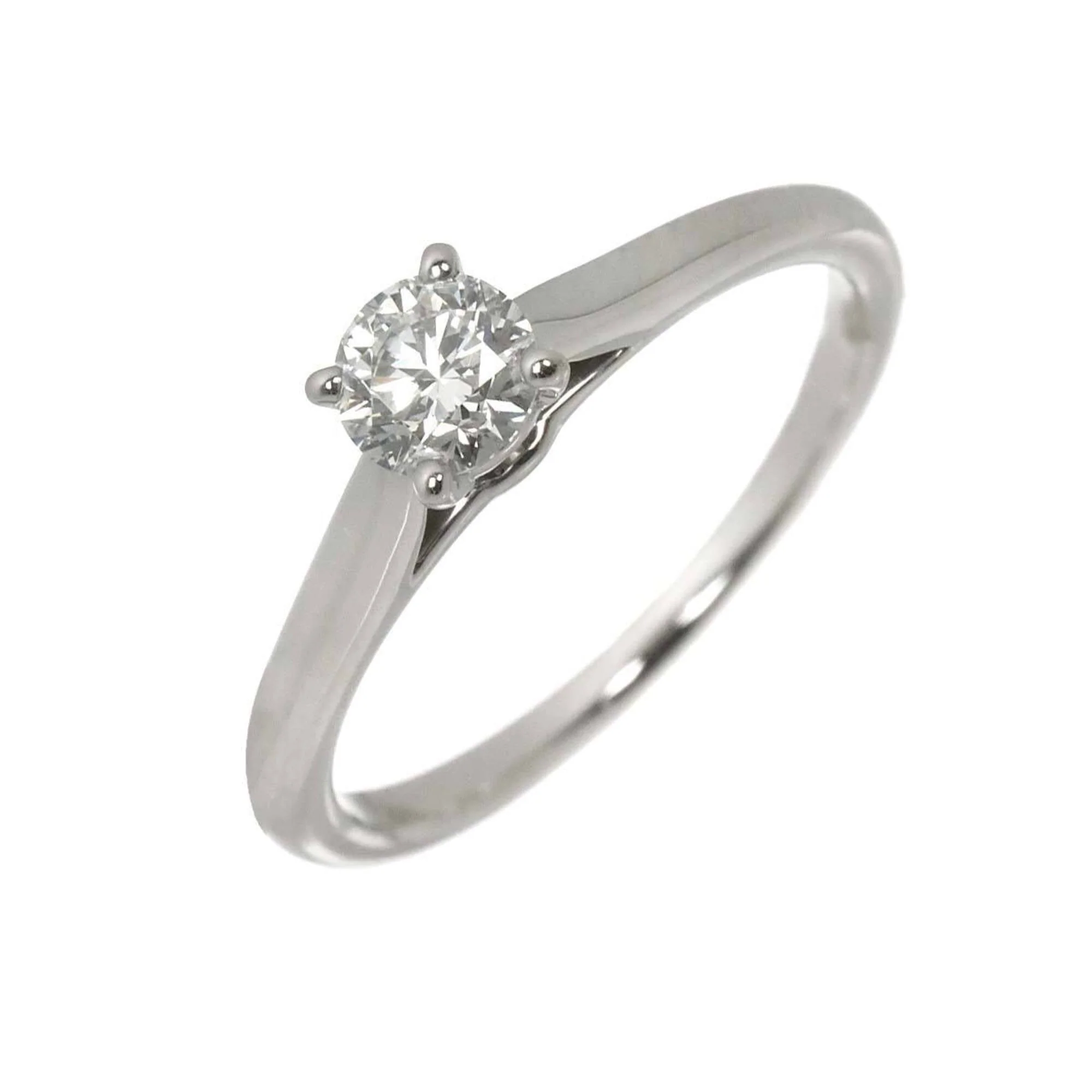 Band Ring Platinum with Diamond