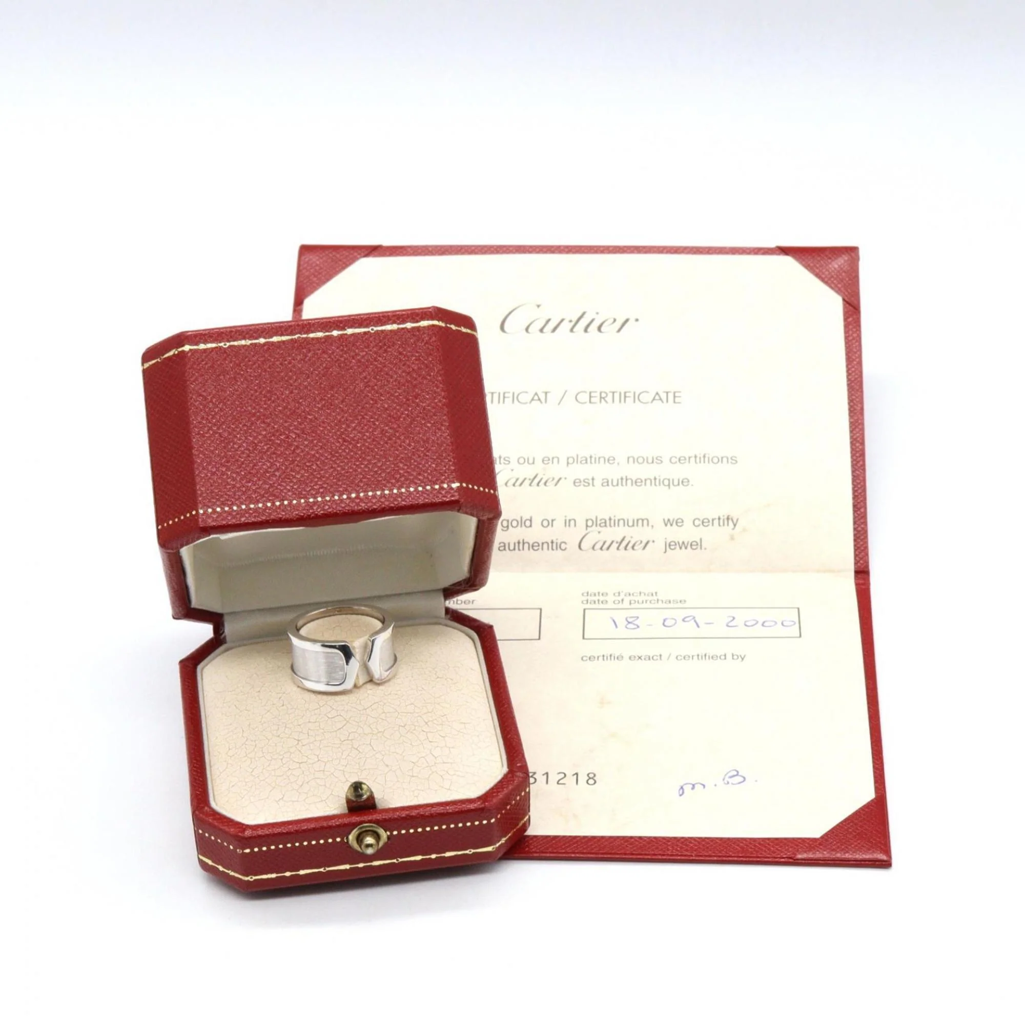 C2 Ring 18K White Gold - Image 8