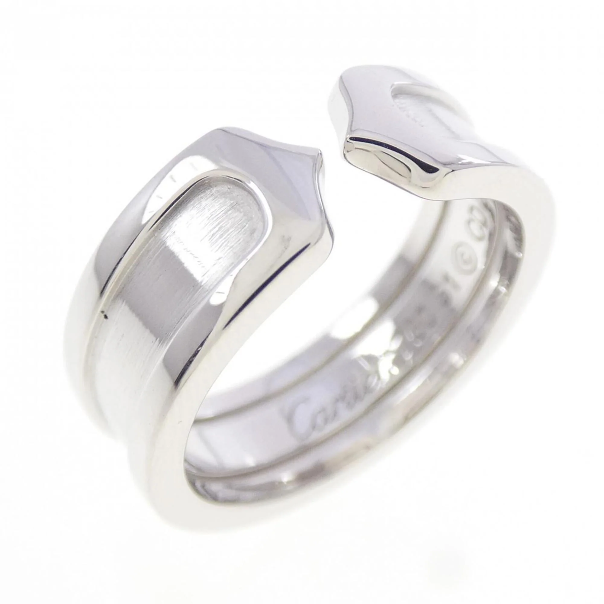 C2 Ring 18K White Gold Small