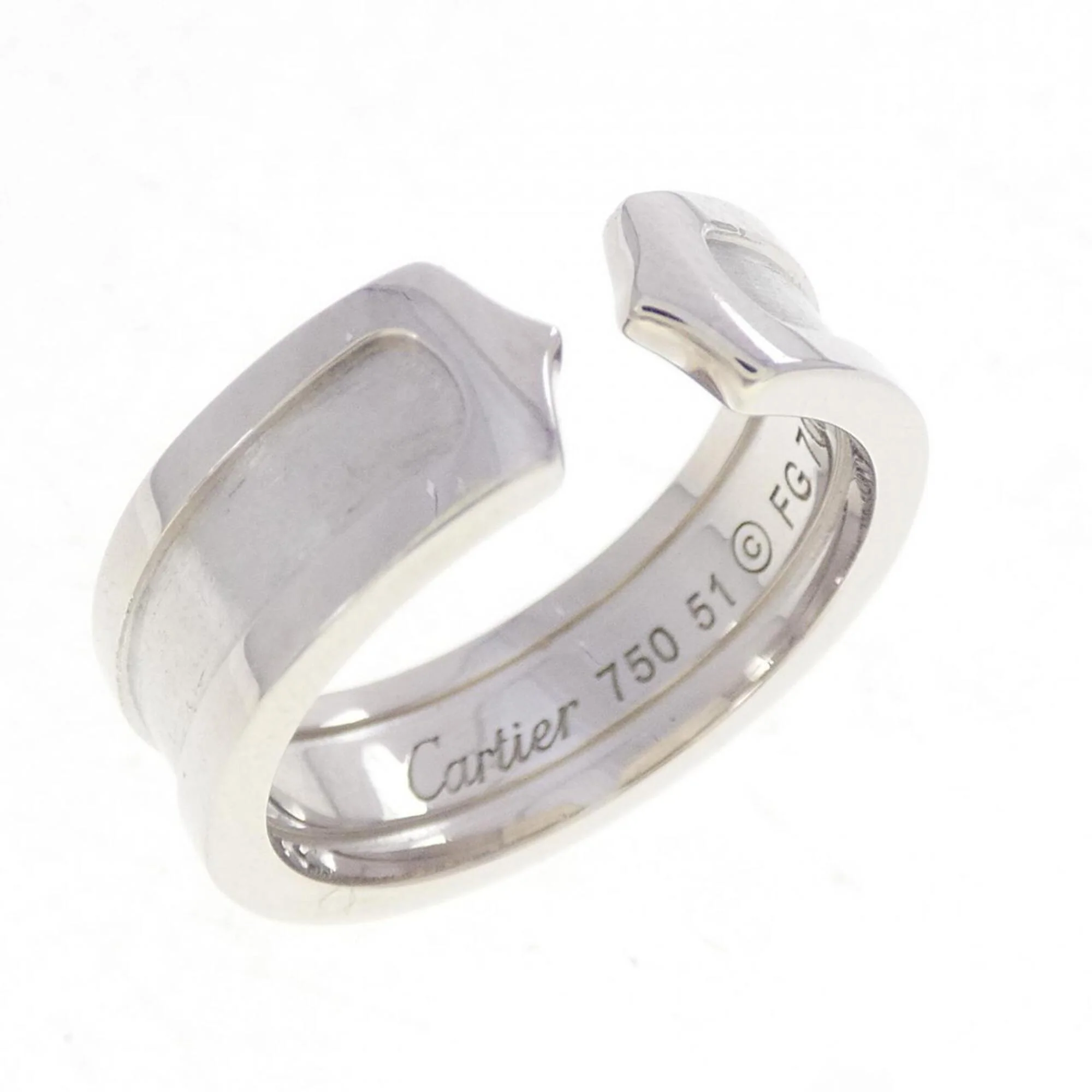 C2 Ring 18K White Gold Small