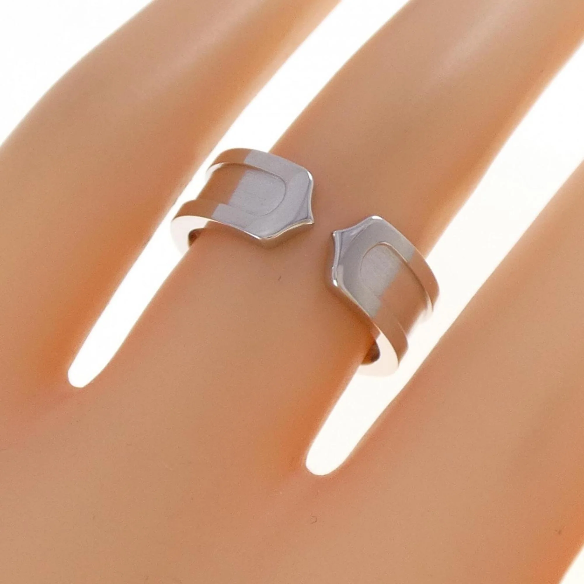 C2 Ring 18K White Gold Small - Image 4