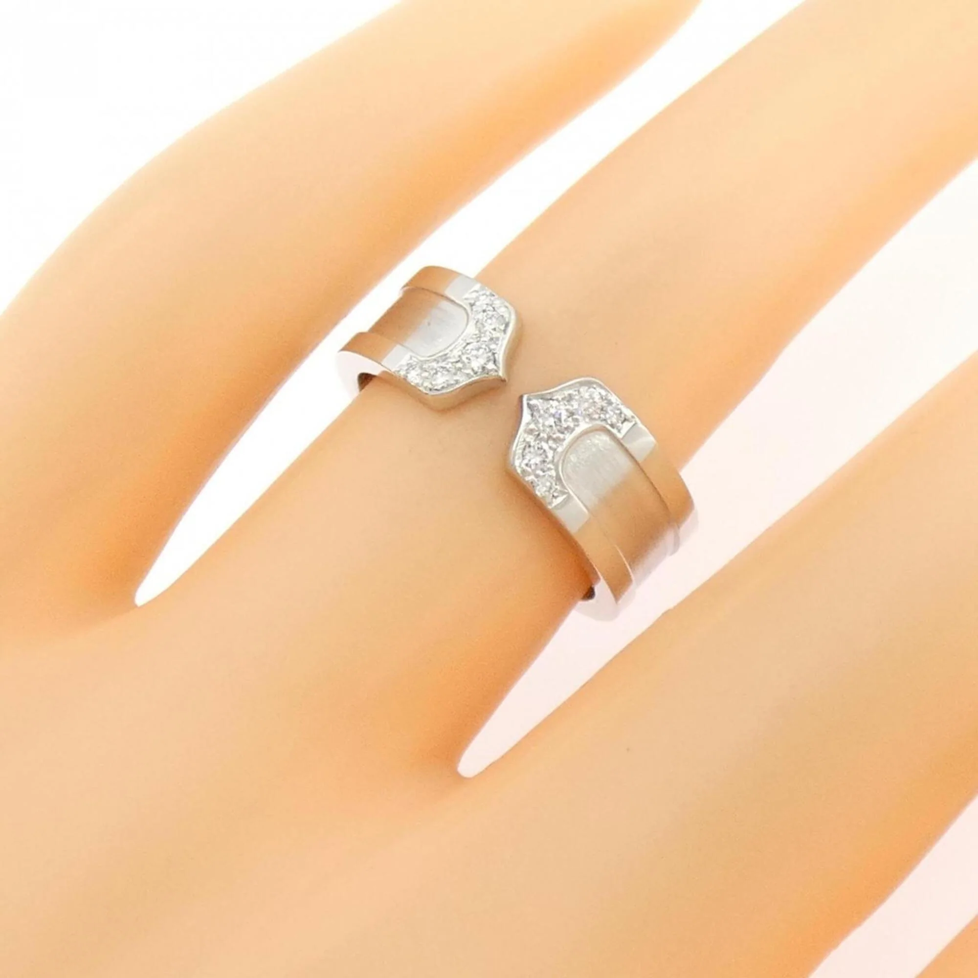 C2 Ring 18K White Gold with Diamond - Image 4