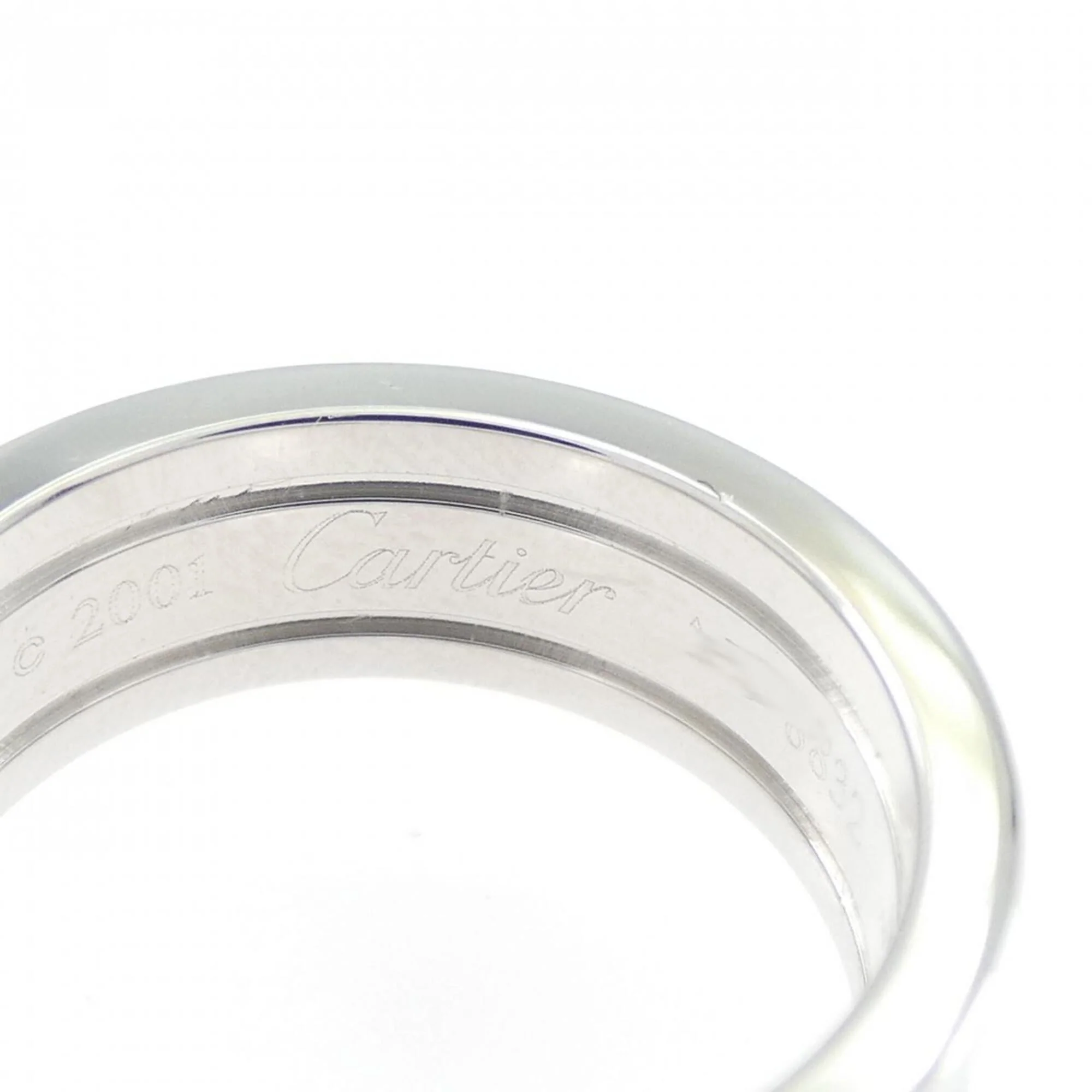 C2 Ring 18K White Gold with Diamond Small - Image 3