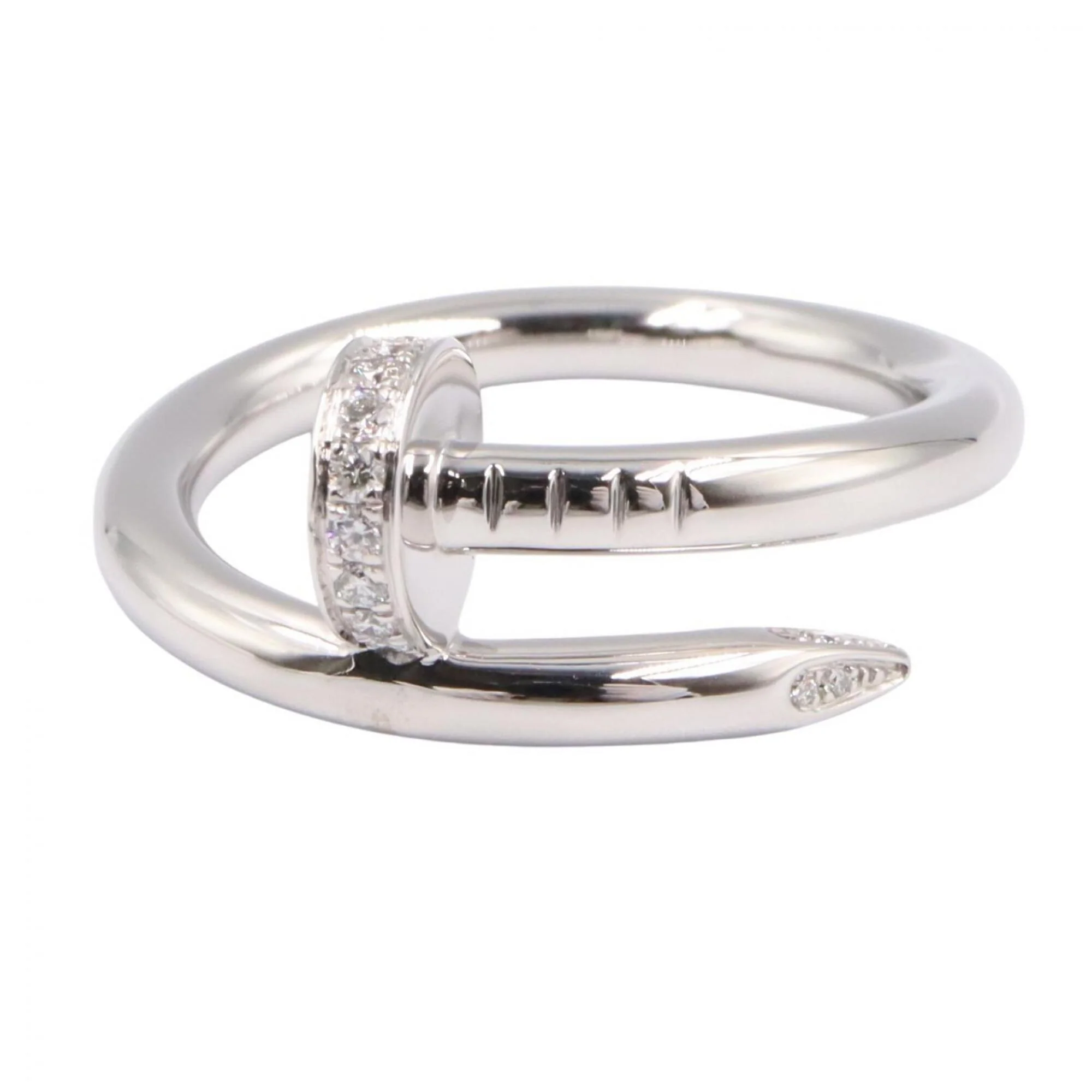 Juste un Clou Ring 18K White Gold with Diamond - Image 2