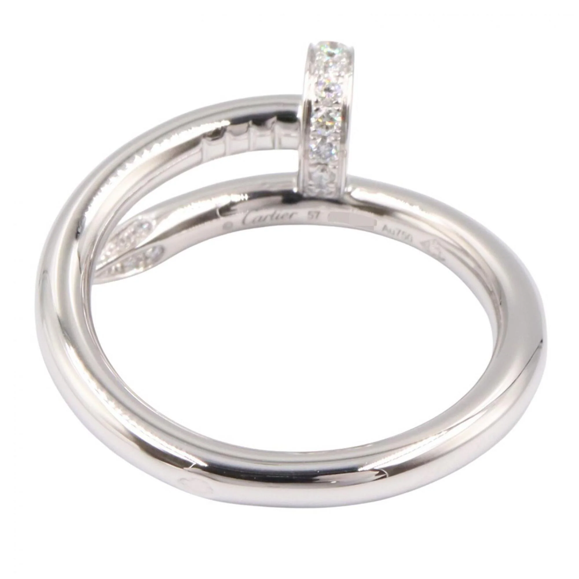 Juste un Clou Ring 18K White Gold with Diamond - Image 3