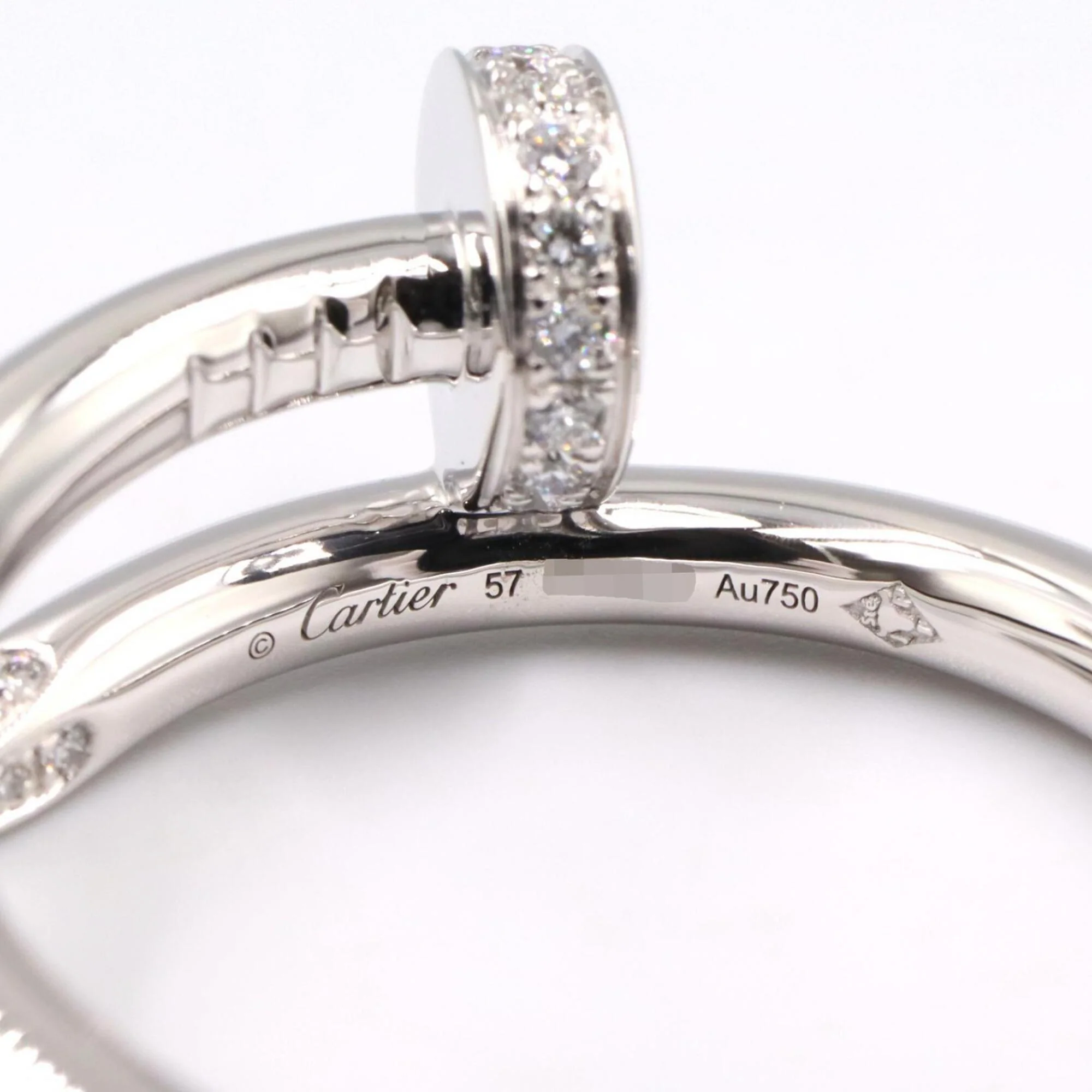 Juste un Clou Ring 18K White Gold with Diamond - Image 4