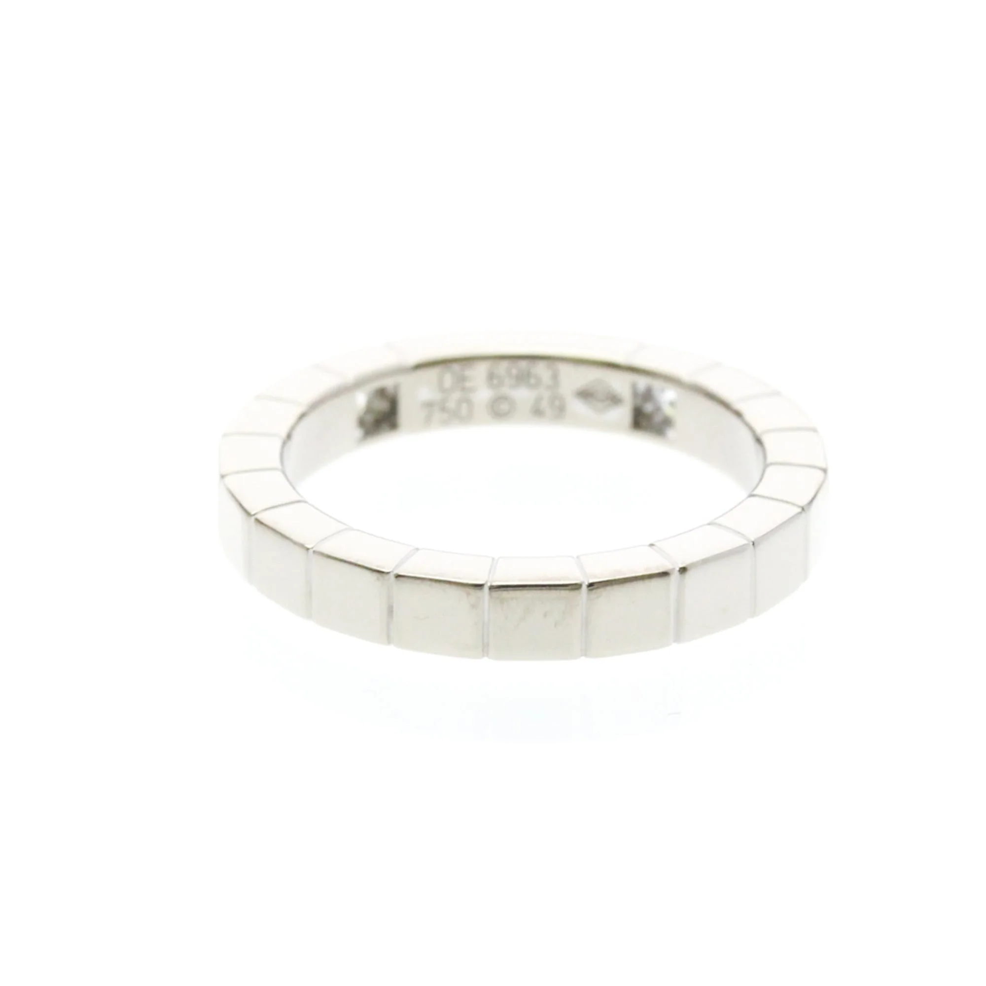 Lanieres Band Ring 18K White Gold with Diamonds - Image 3