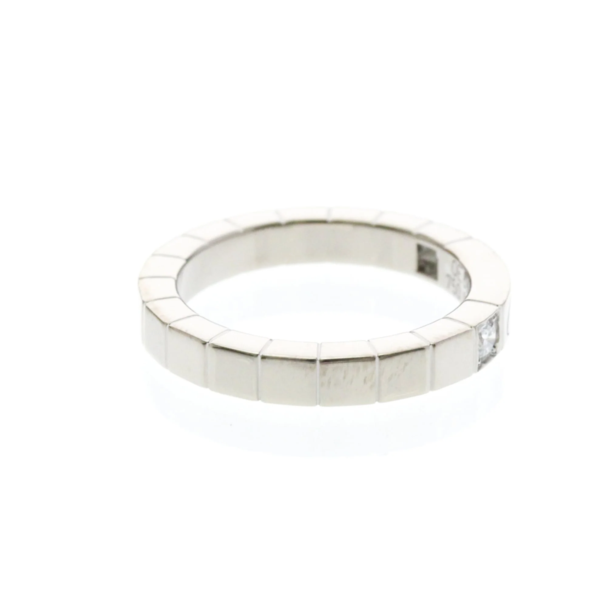 Lanieres Band Ring 18K White Gold with Diamonds - Image 4