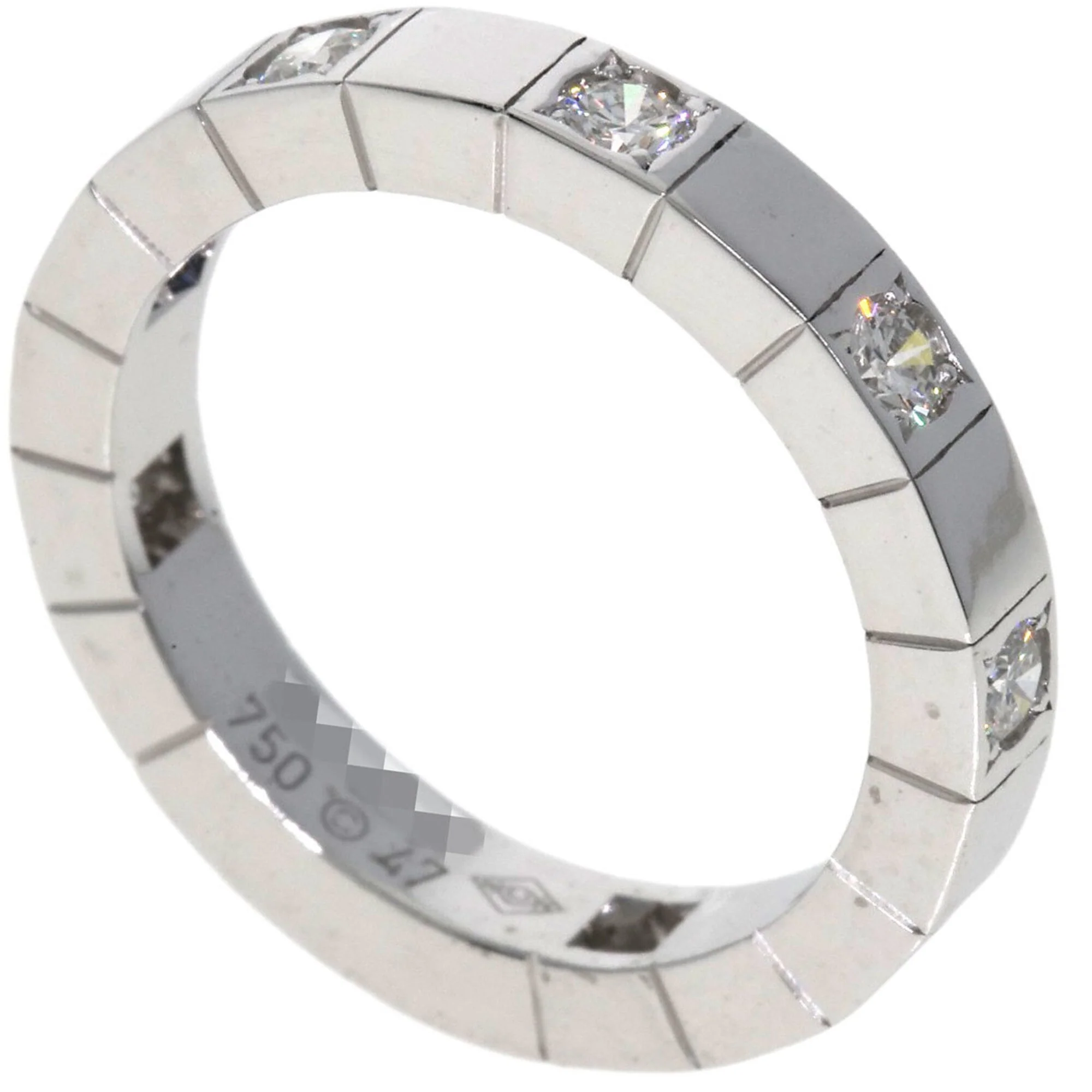 Lanieres Ring 18K White Gold with Diamond