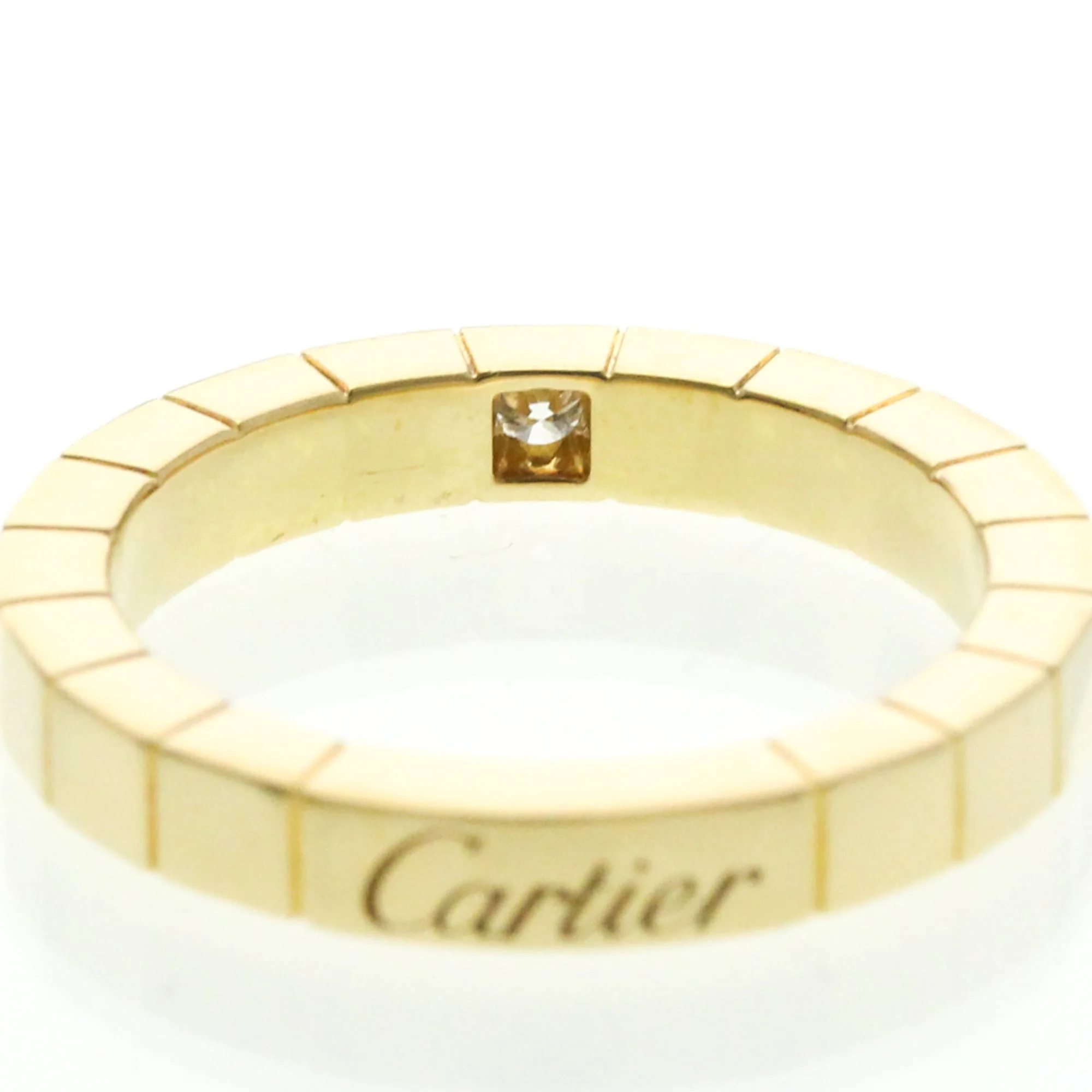 Lanieres Ring 18K Yellow Gold with Diamond - Image 5