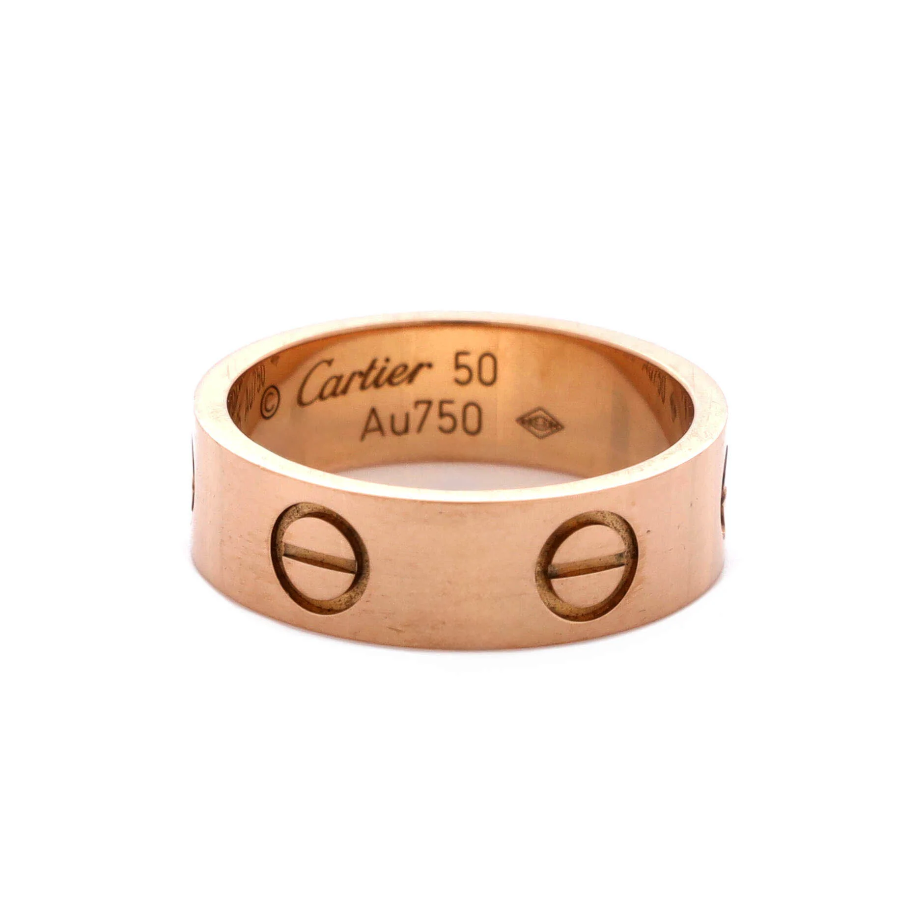 Love Band Ring 18K Rose Gold - Image 3