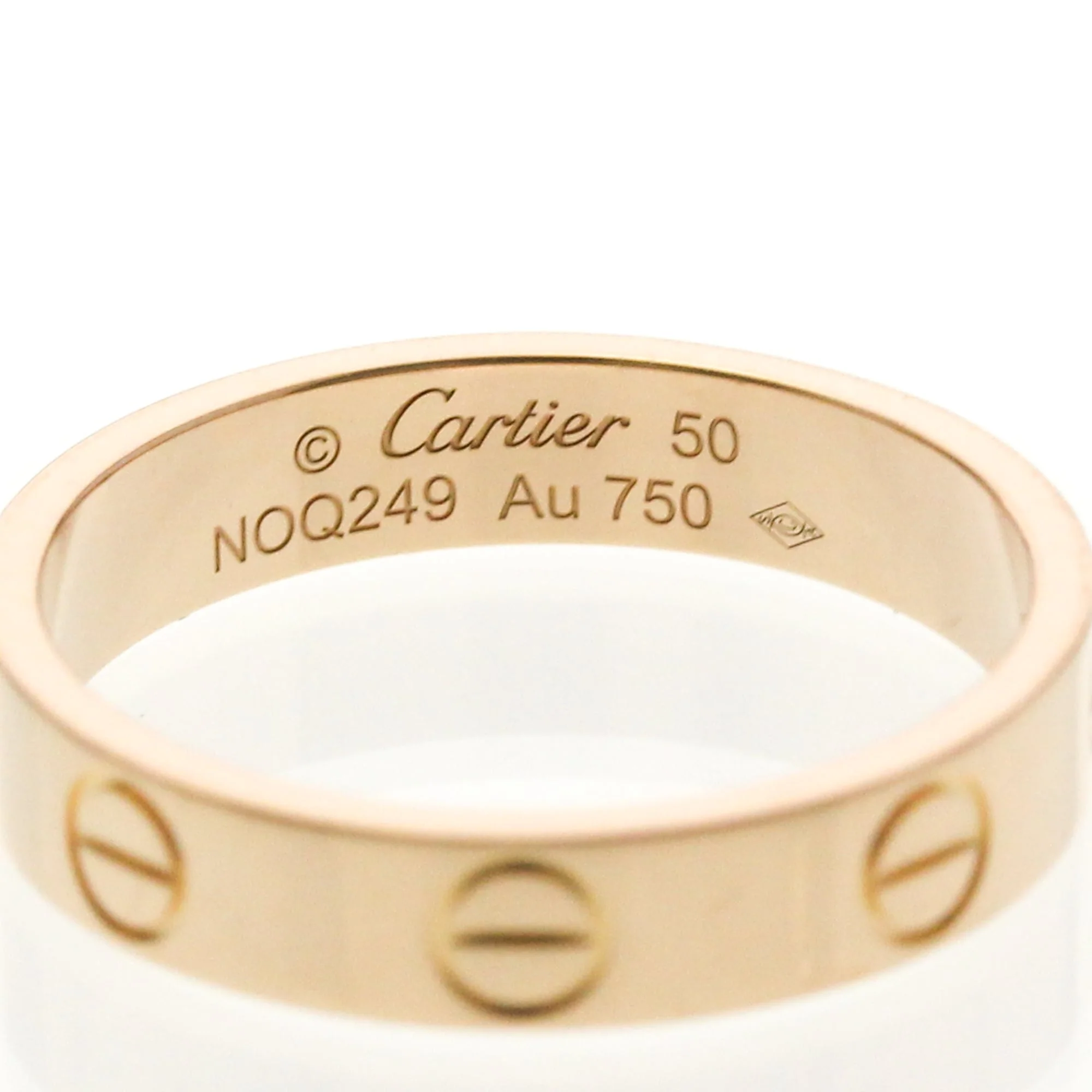 Love Ring 18K Rose Gold Mini - Image 5