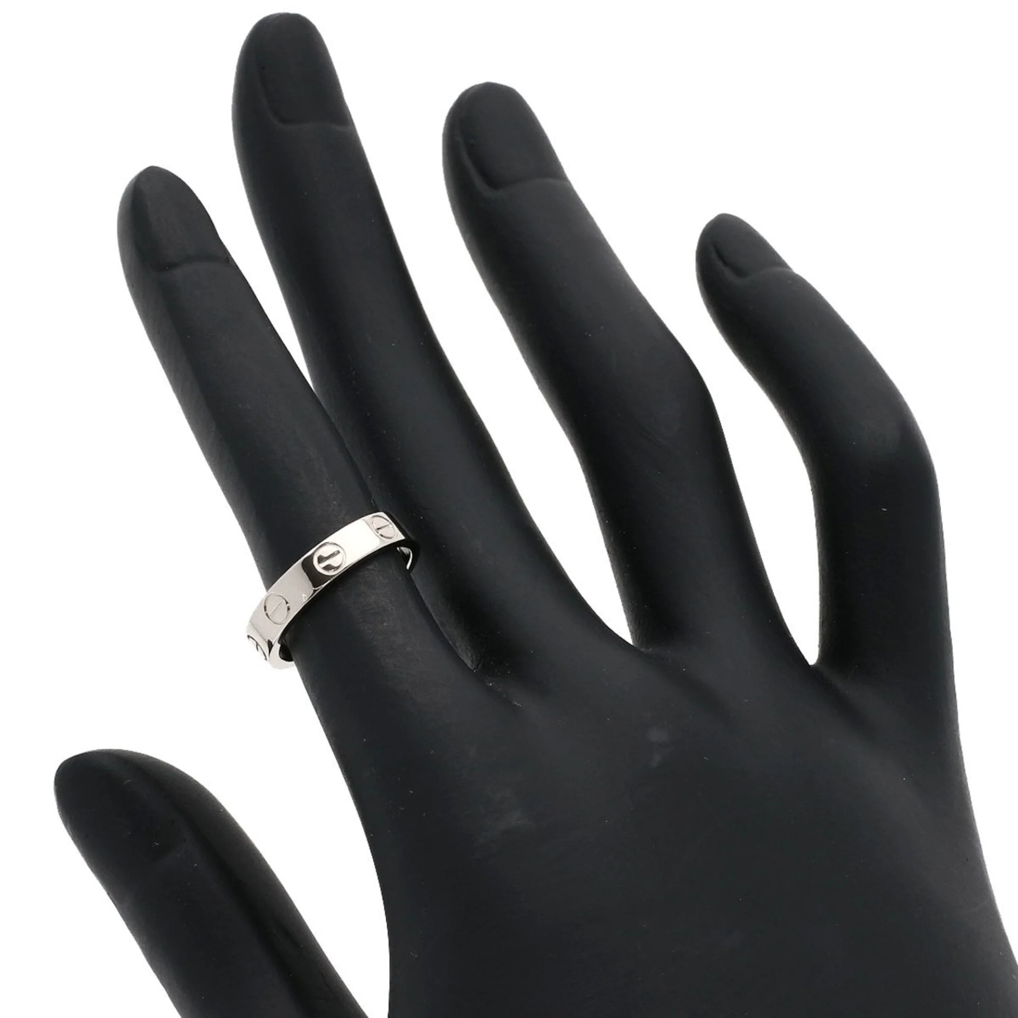 Love Ring 18K White Gold Mini - Image 5