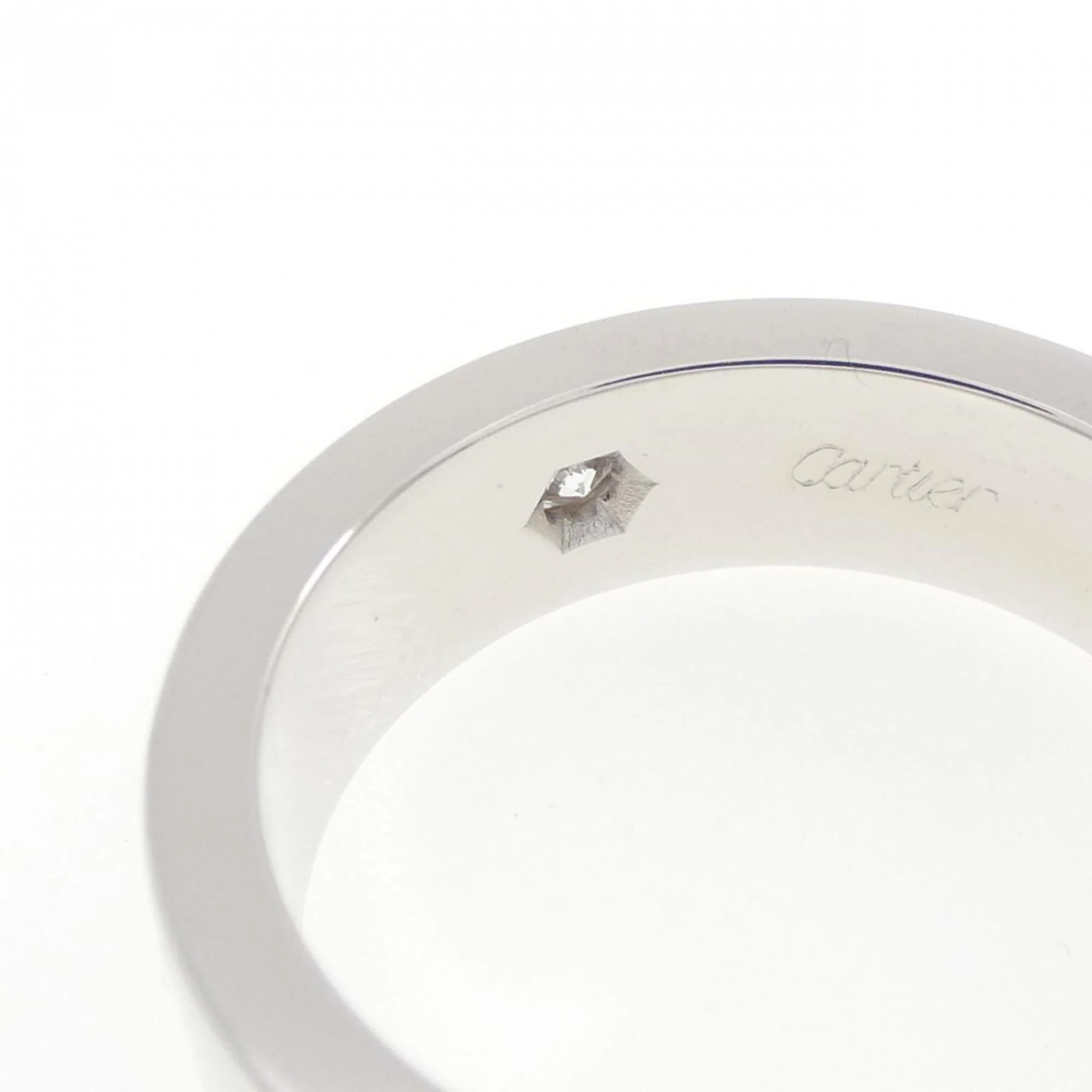 Love Ring 18K White Gold with Diamond - Image 4