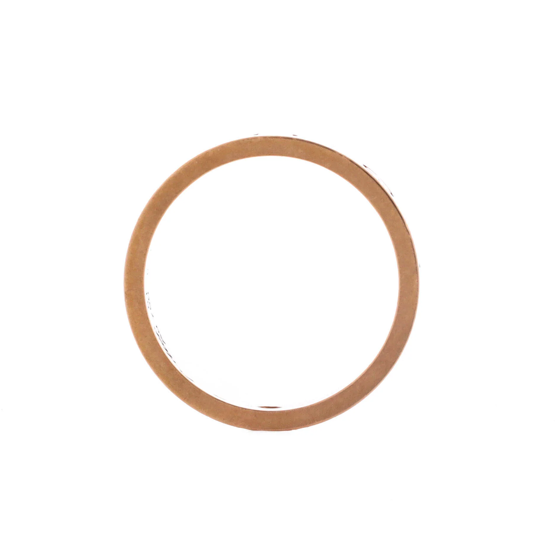 Love Wedding Band 1 Diamond Ring 18K Rose Gold with Diamond - Image 2
