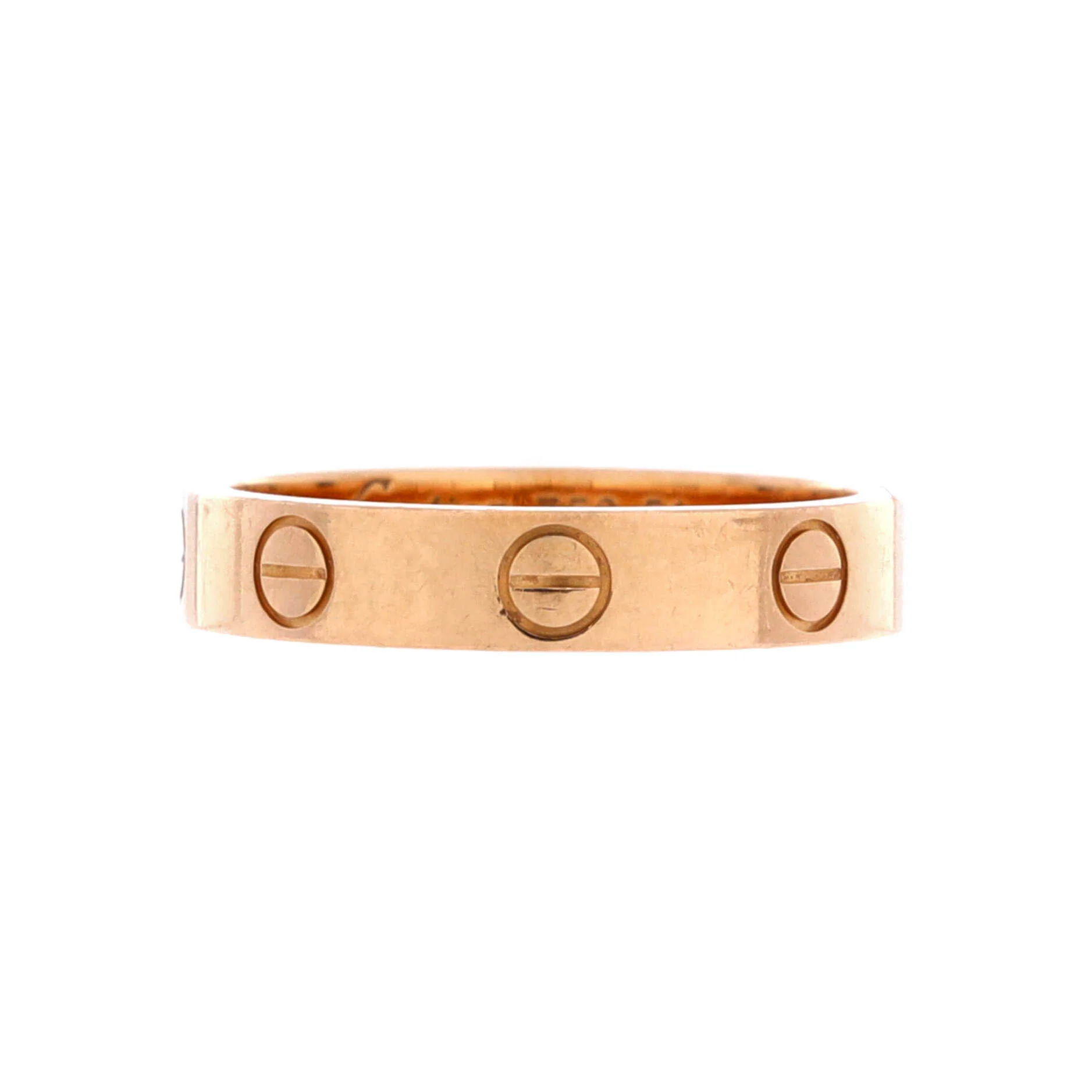 Love Wedding Band Ring 18K Rose Gold