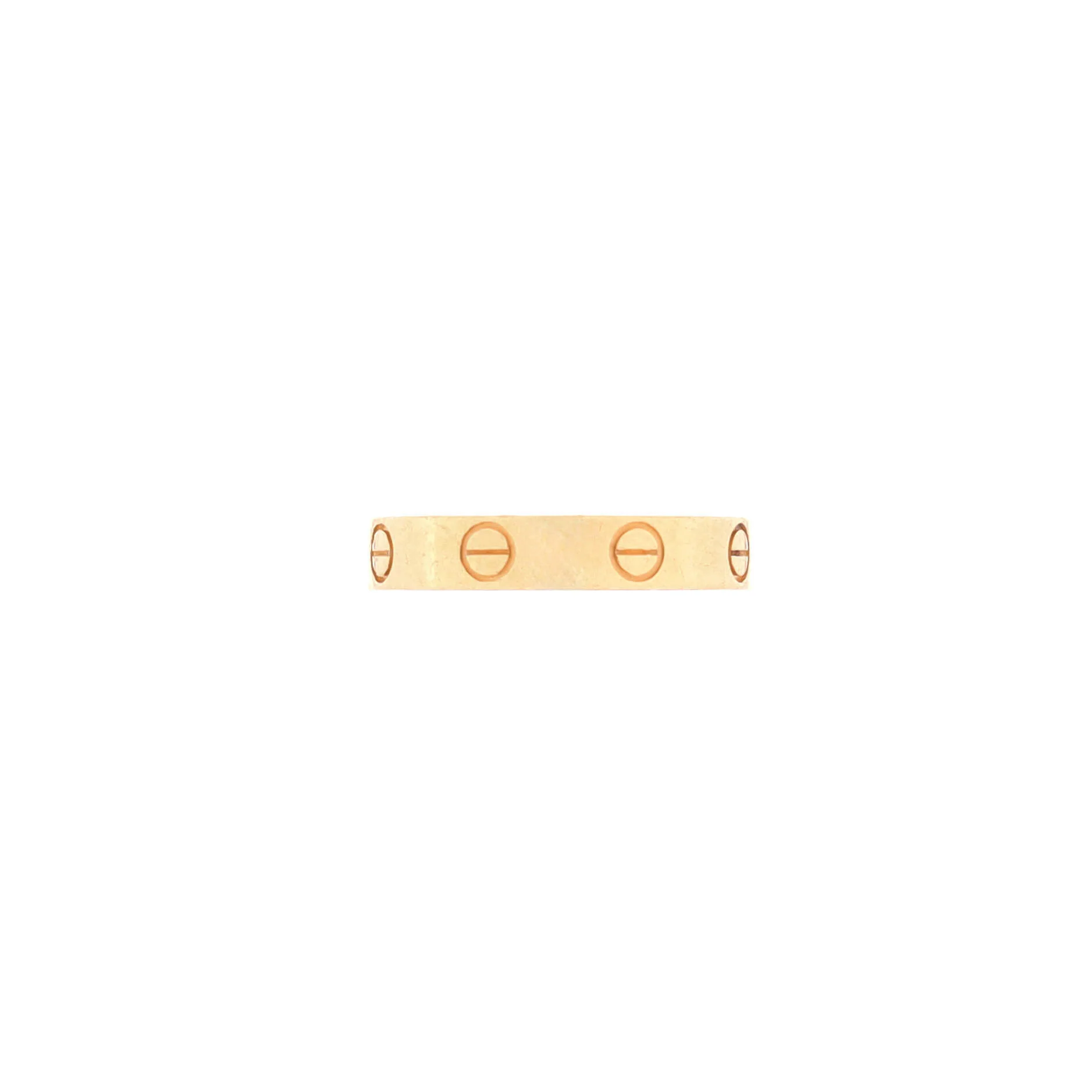 Love Wedding Band Ring 18K Yellow Gold - Image 3