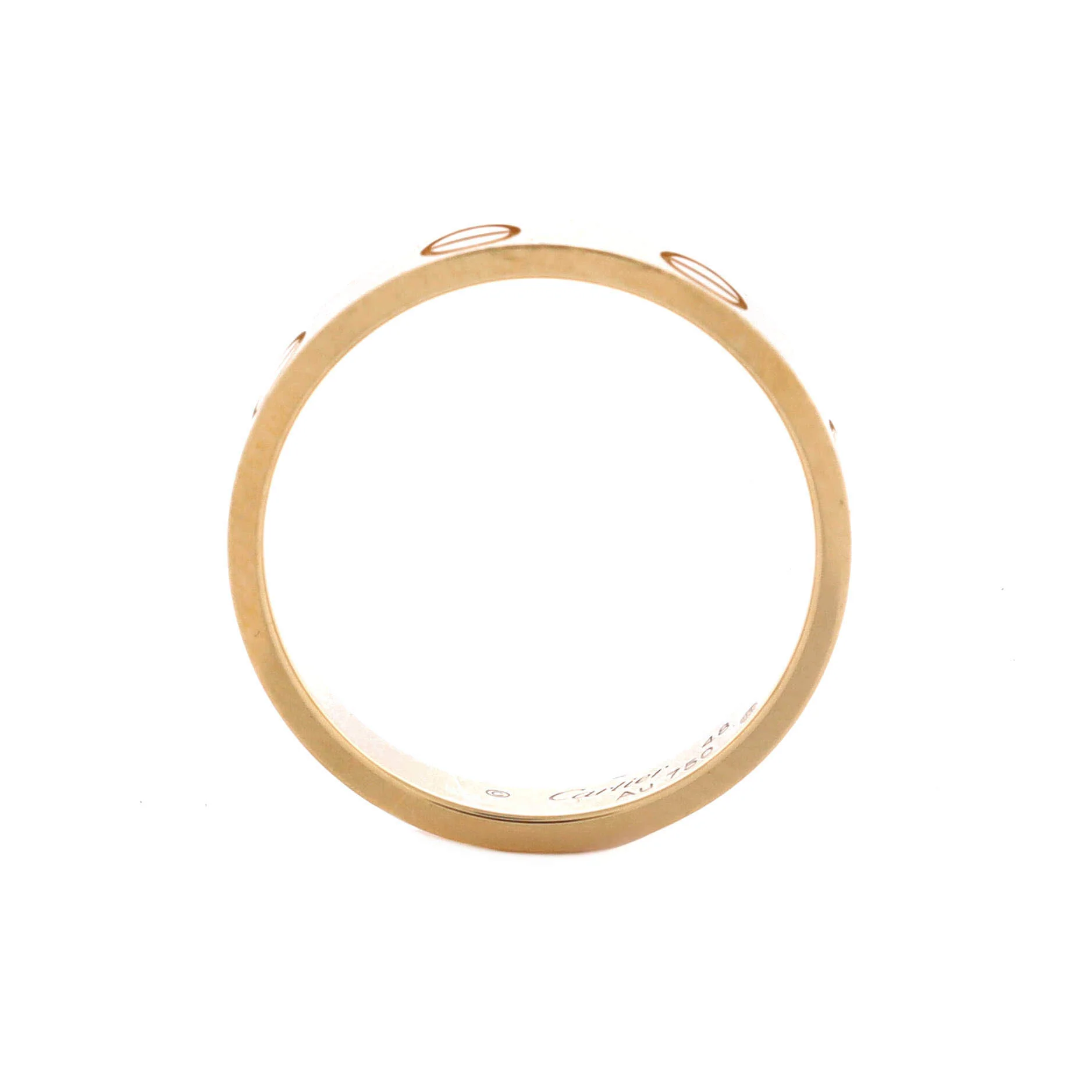 Love Wedding Band Ring 18K Yellow Gold - Image 3