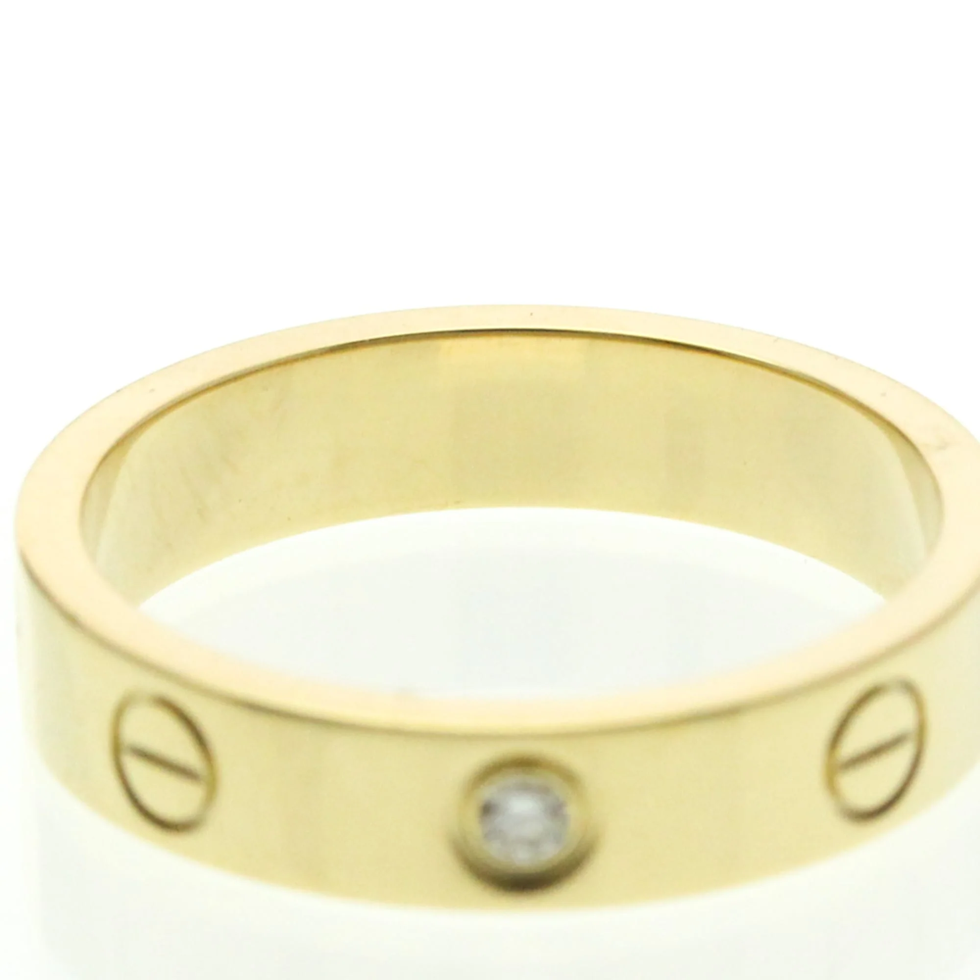 Mini Ring 18K Yellow Gold with Diamond - Image 5