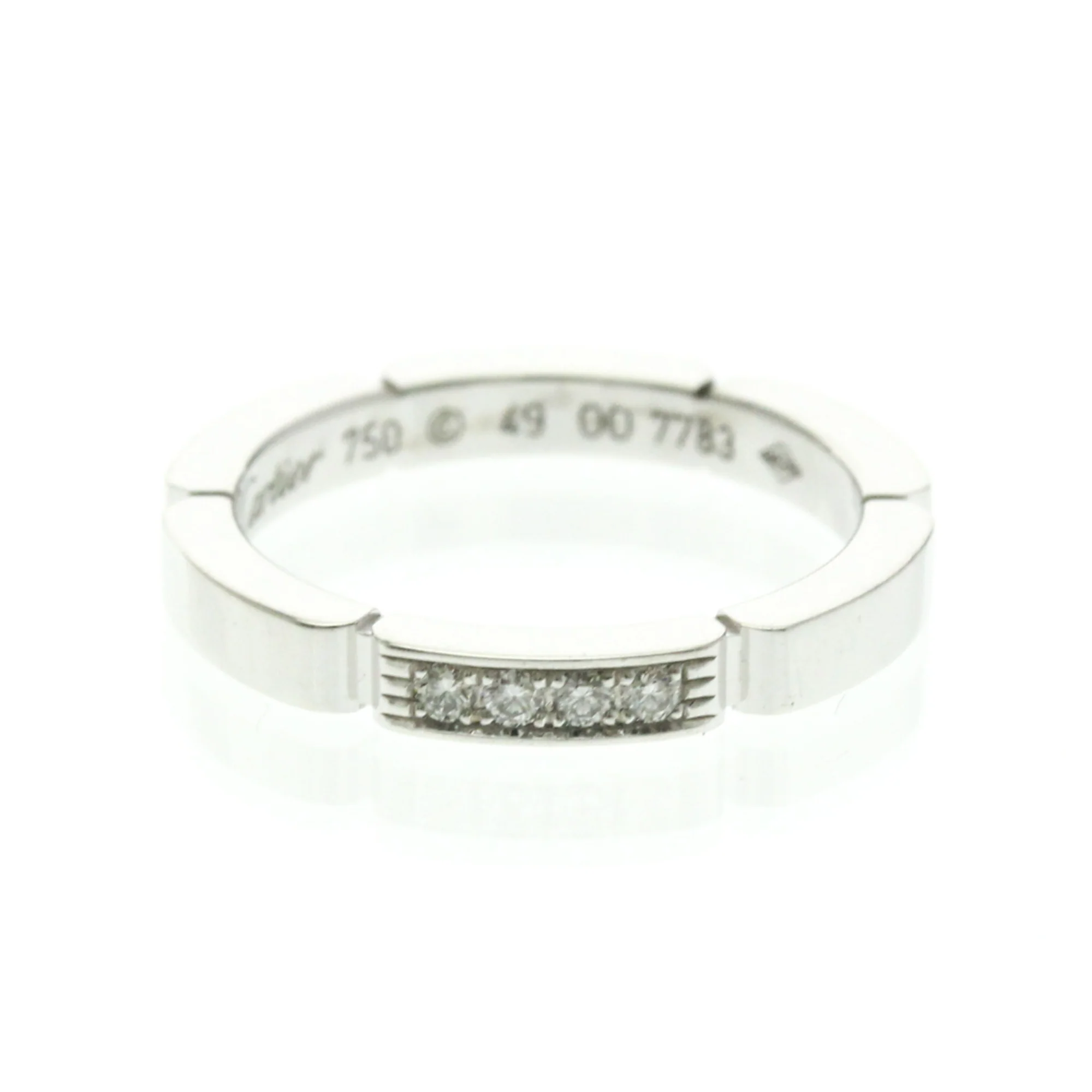 Panthere Ring Sterling Silver and 18K White Gold 2.4mm