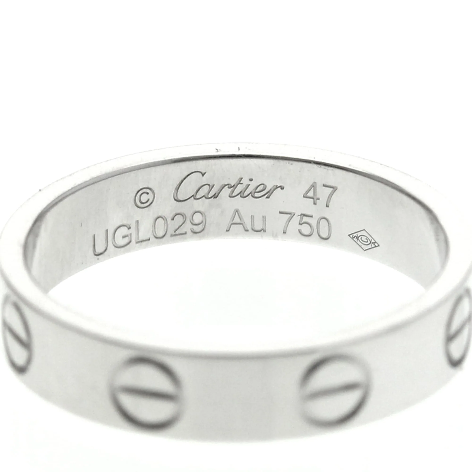 Ring 18K White Gold Mini - Image 5