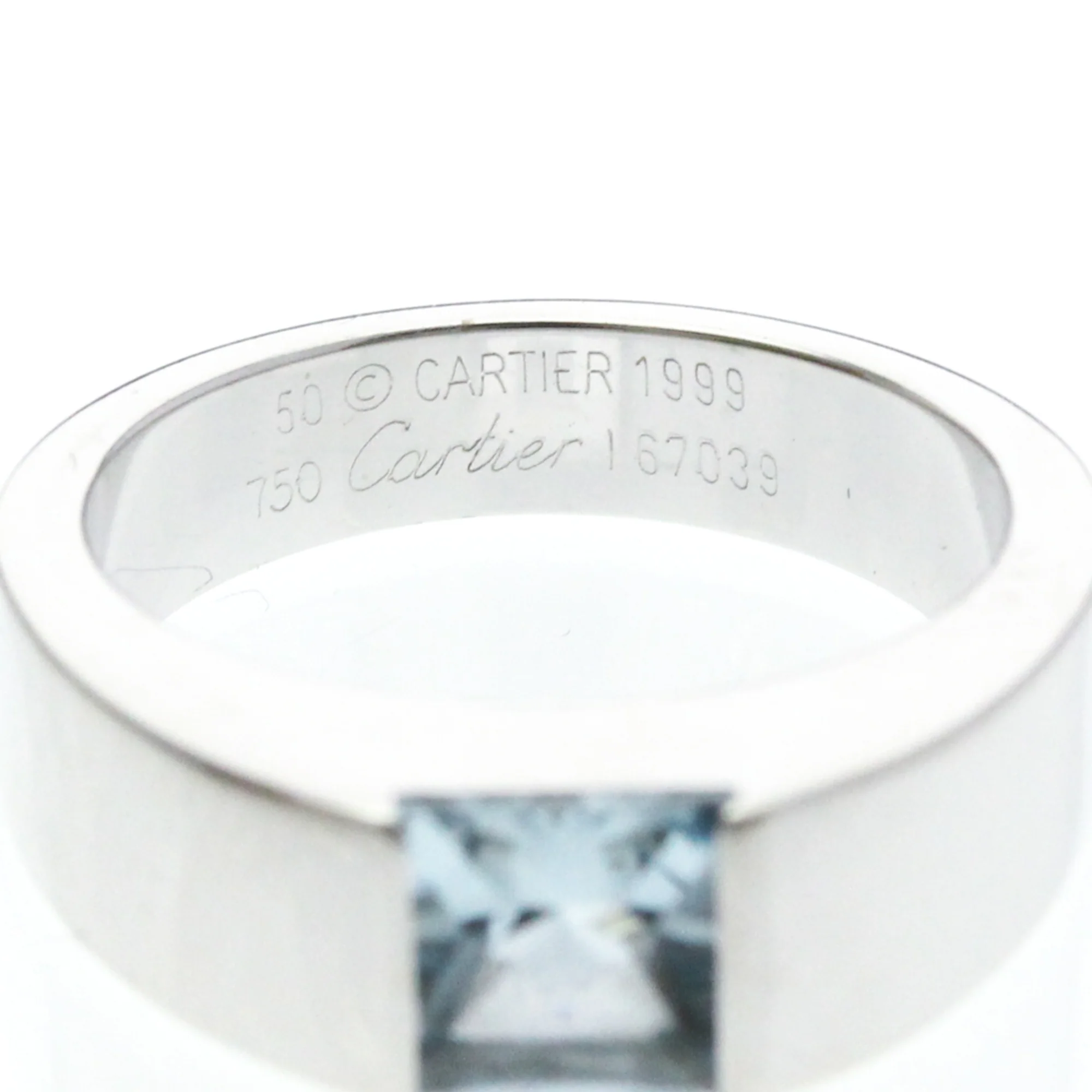 Ring 18K White Gold with Aquamarine - Image 5