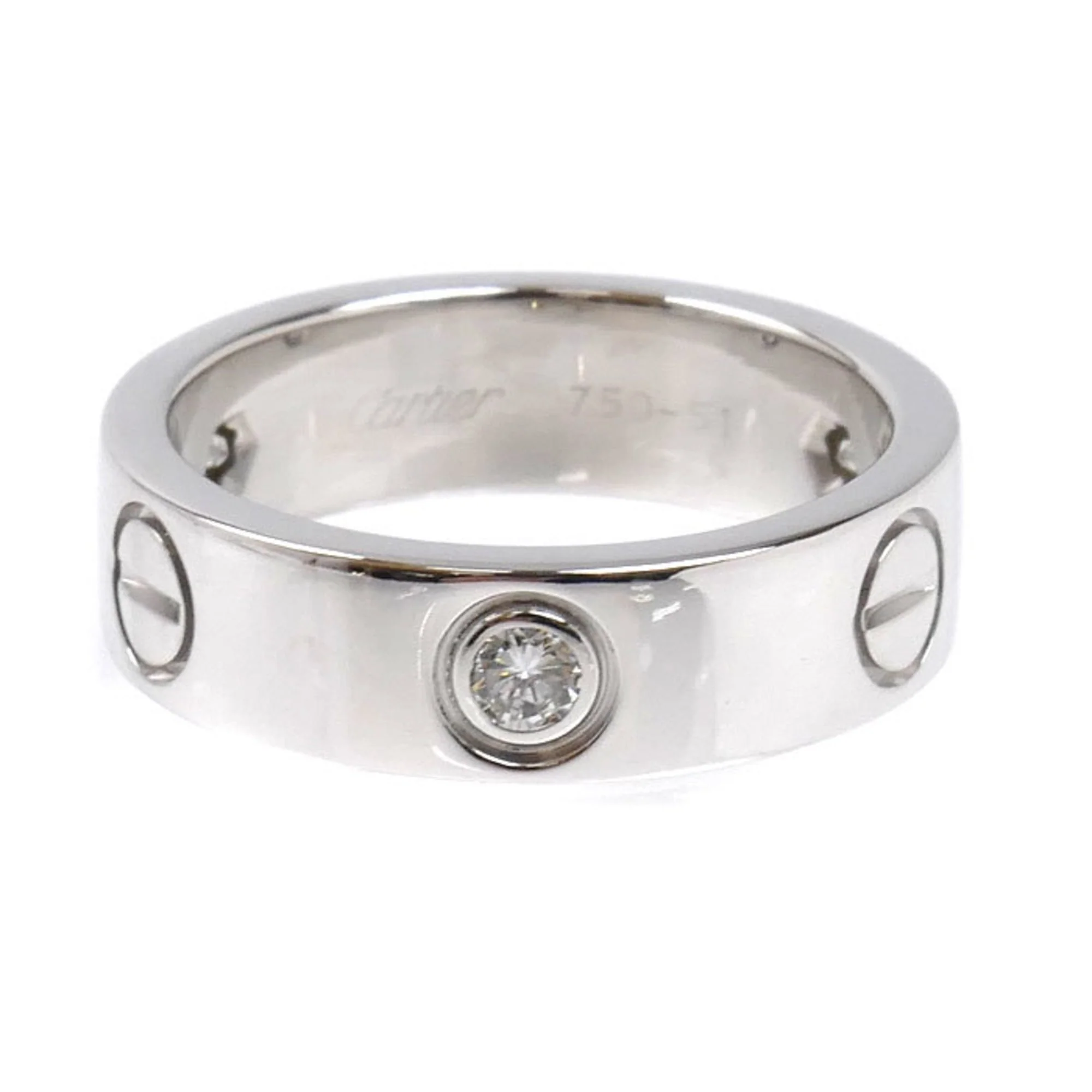 Ring 18K White Gold With Diamond - Image 3