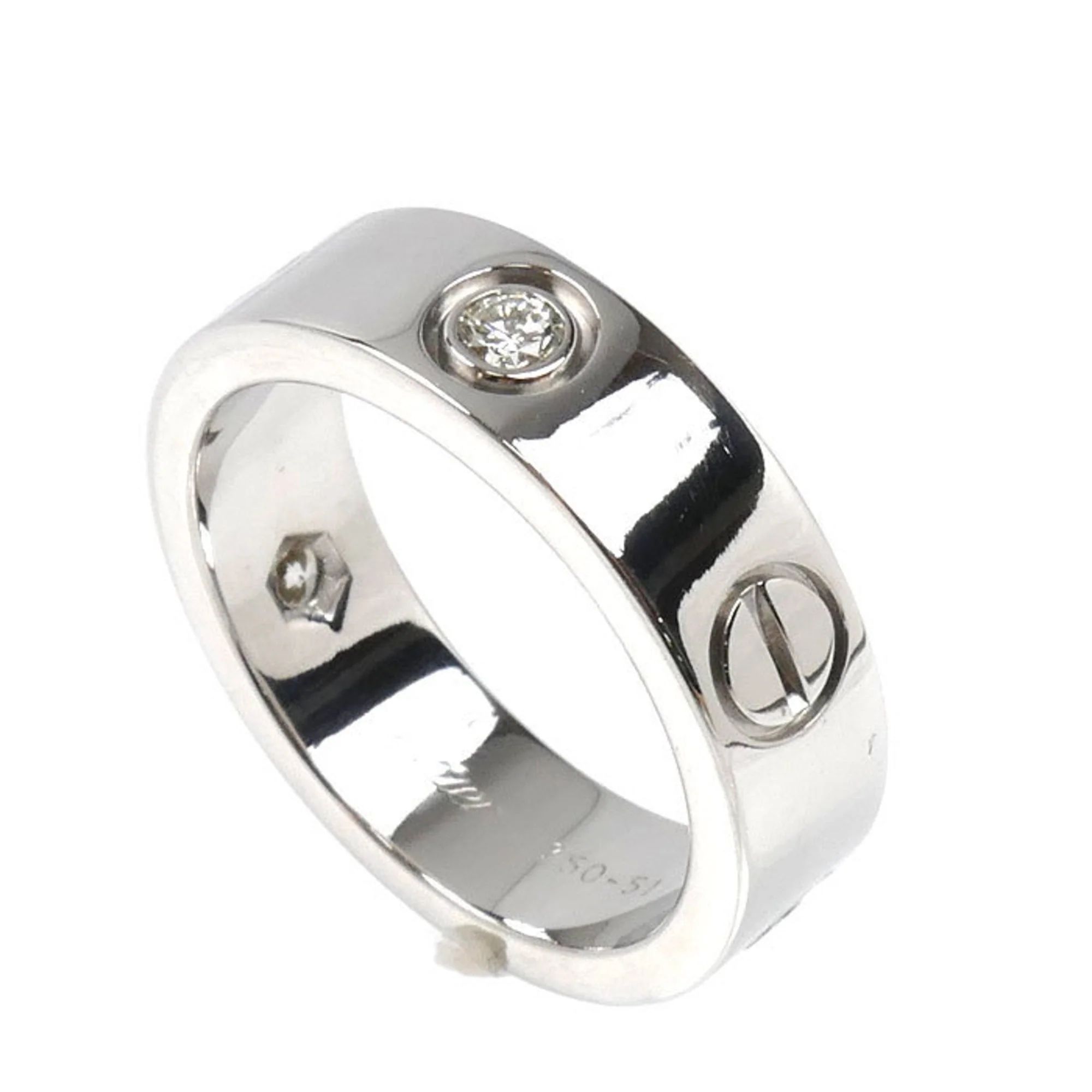Ring 18K White Gold with Diamond - Image 2