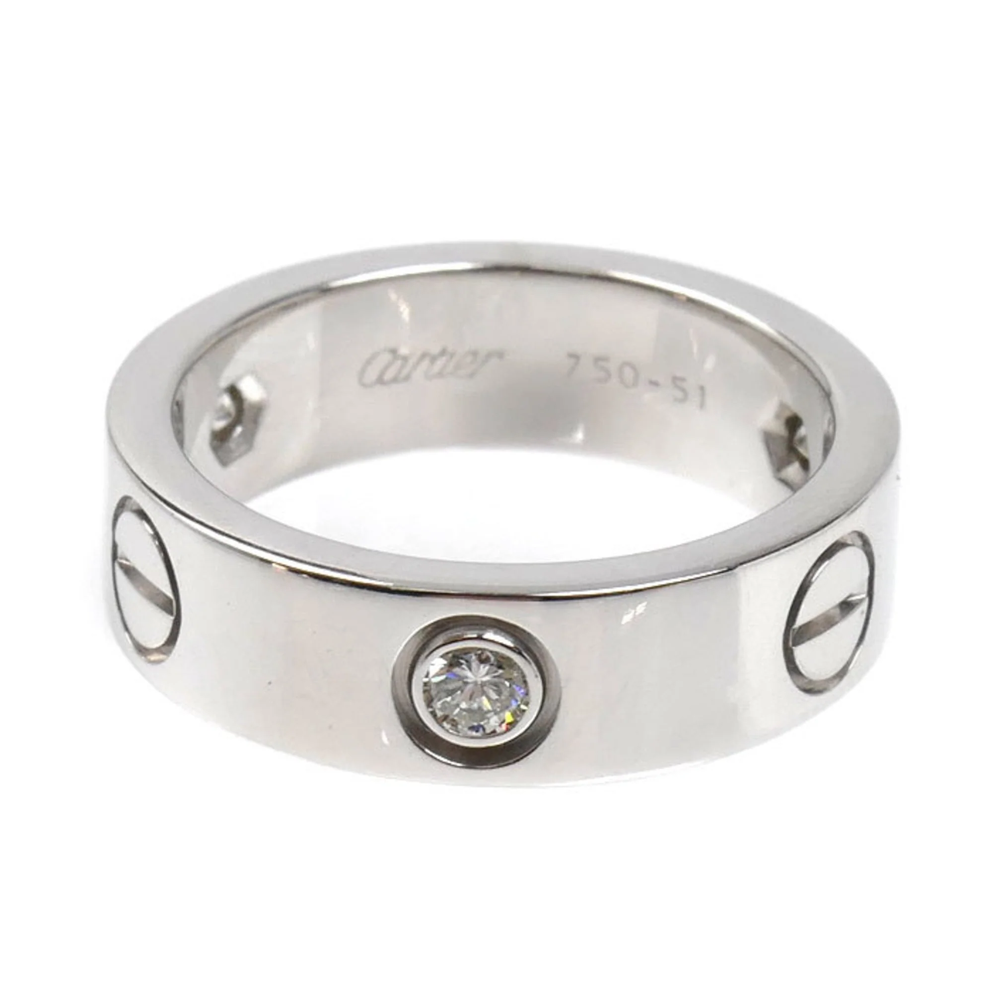 Ring 18K White Gold with Diamond - Image 3