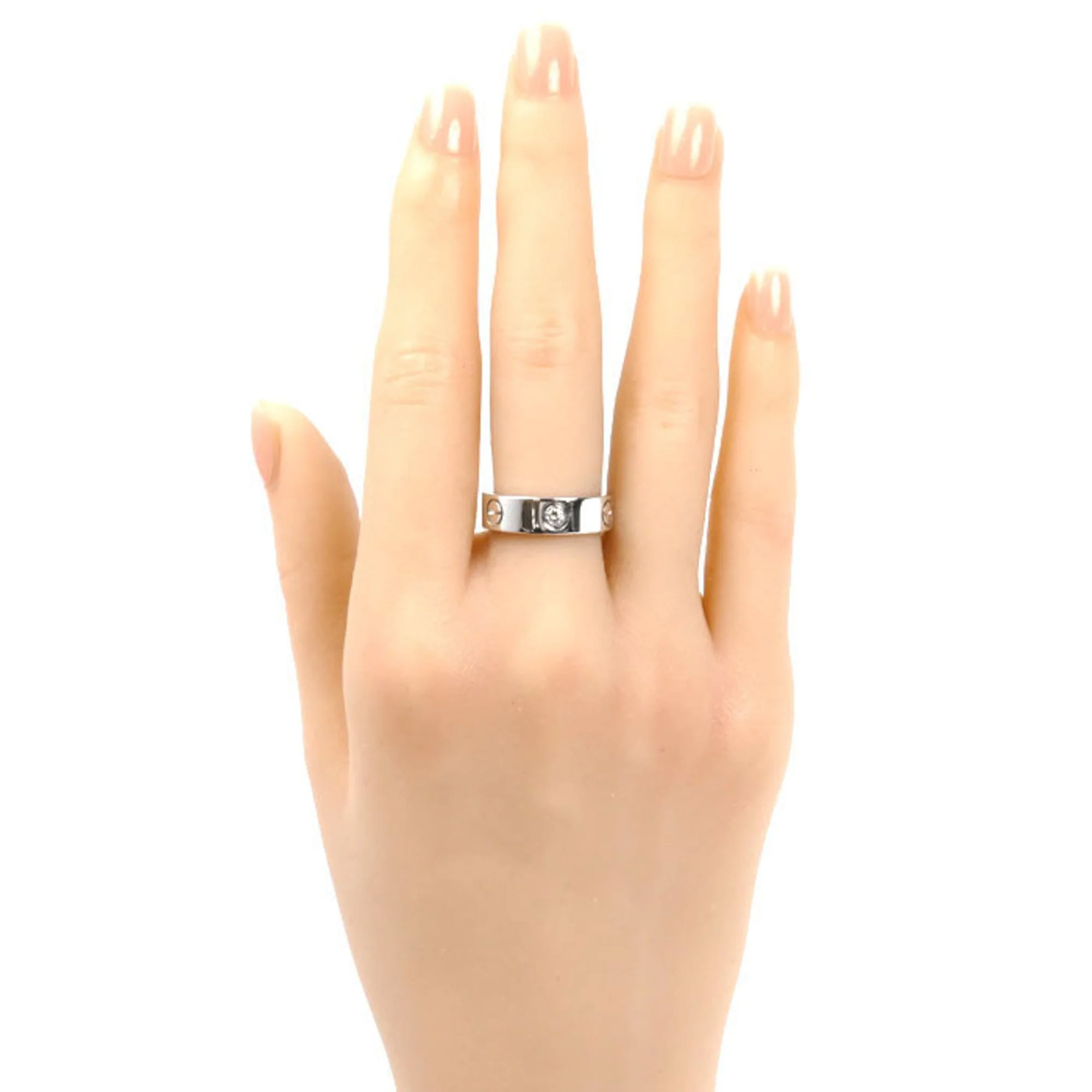 Ring 18K White Gold with Diamond - Image 7