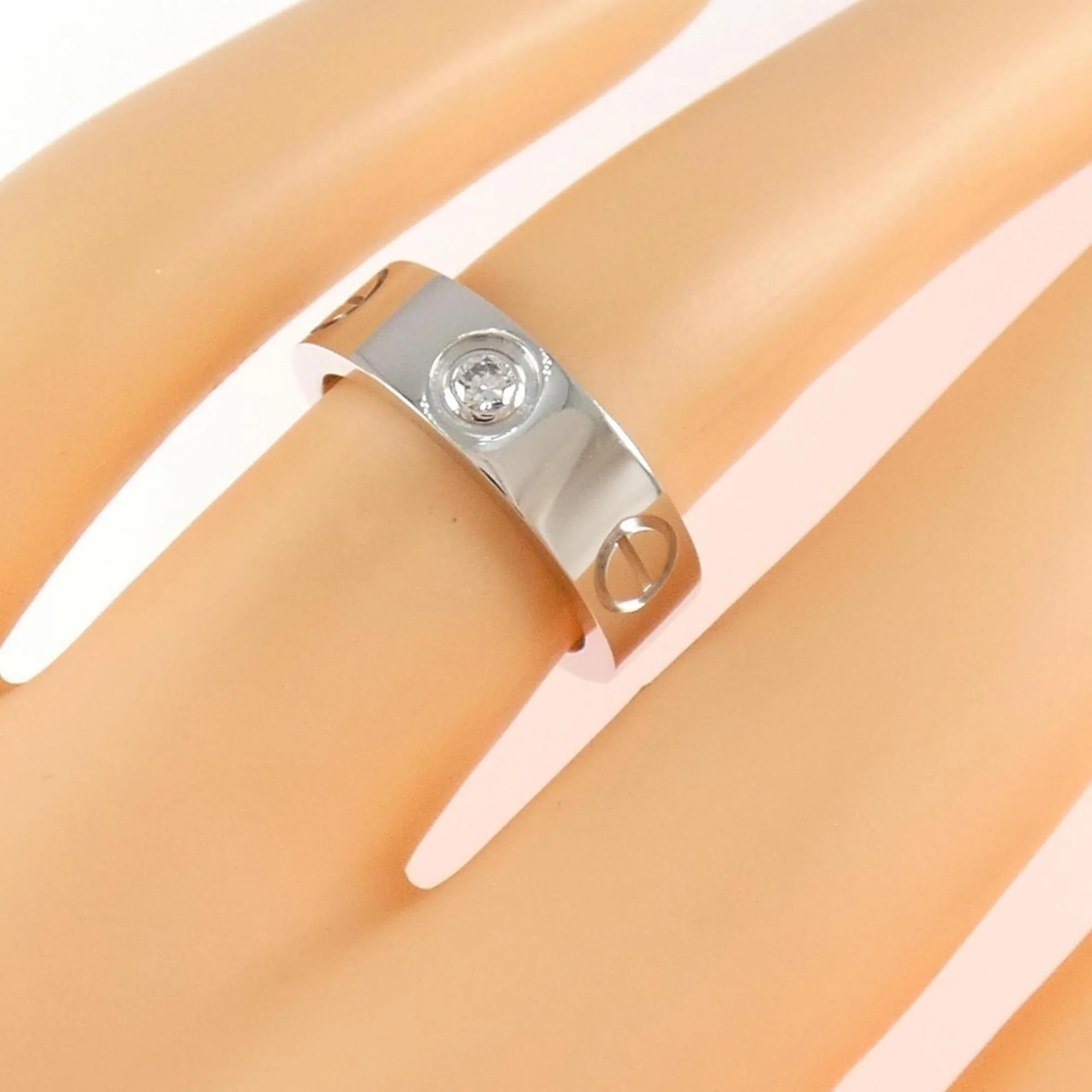 Ring 18K White Gold with Diamond - Image 5