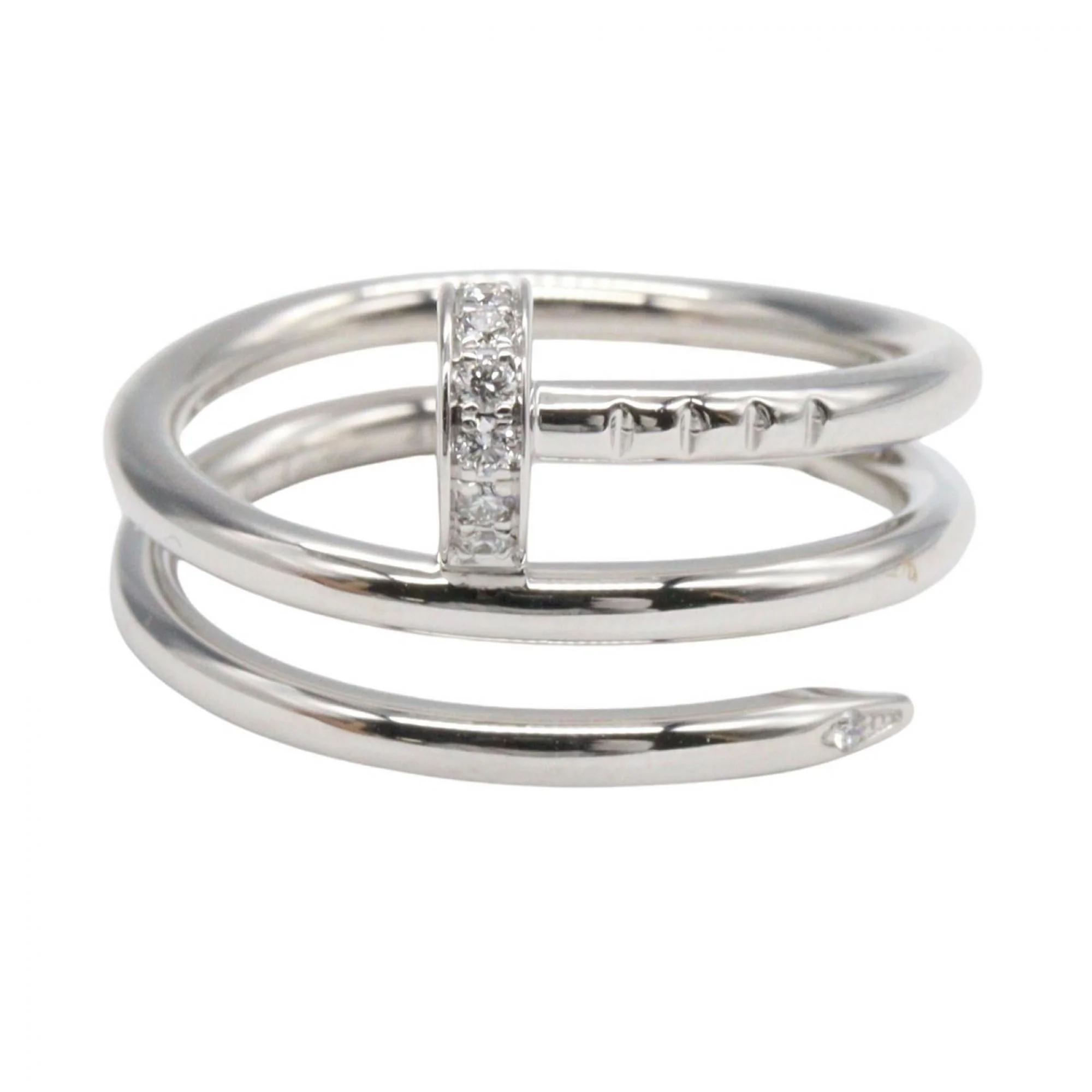 Ring 18K White Gold With Diamonds - Image 2